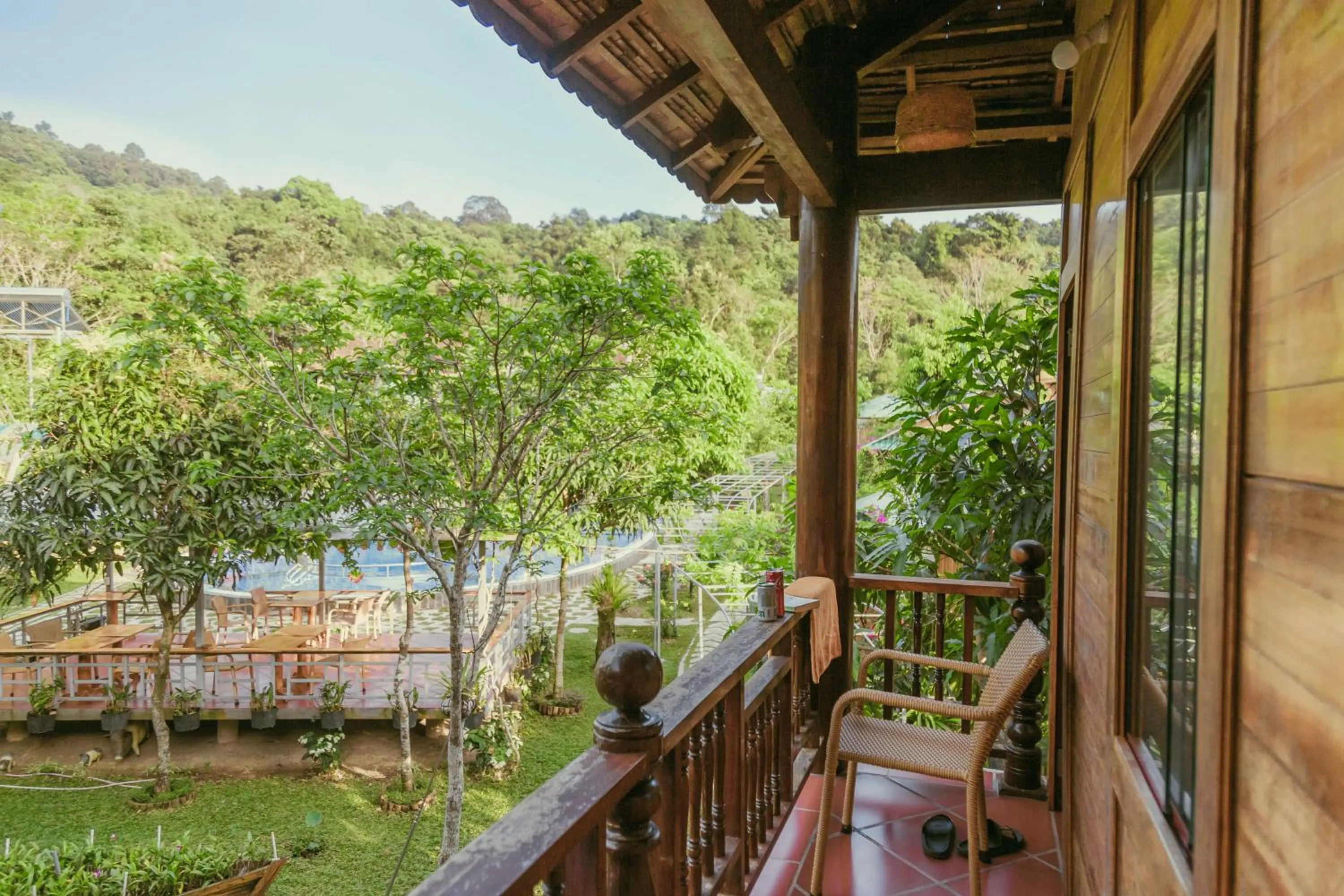 Garden view in Phu Quoc Valley Sen Bungalow
