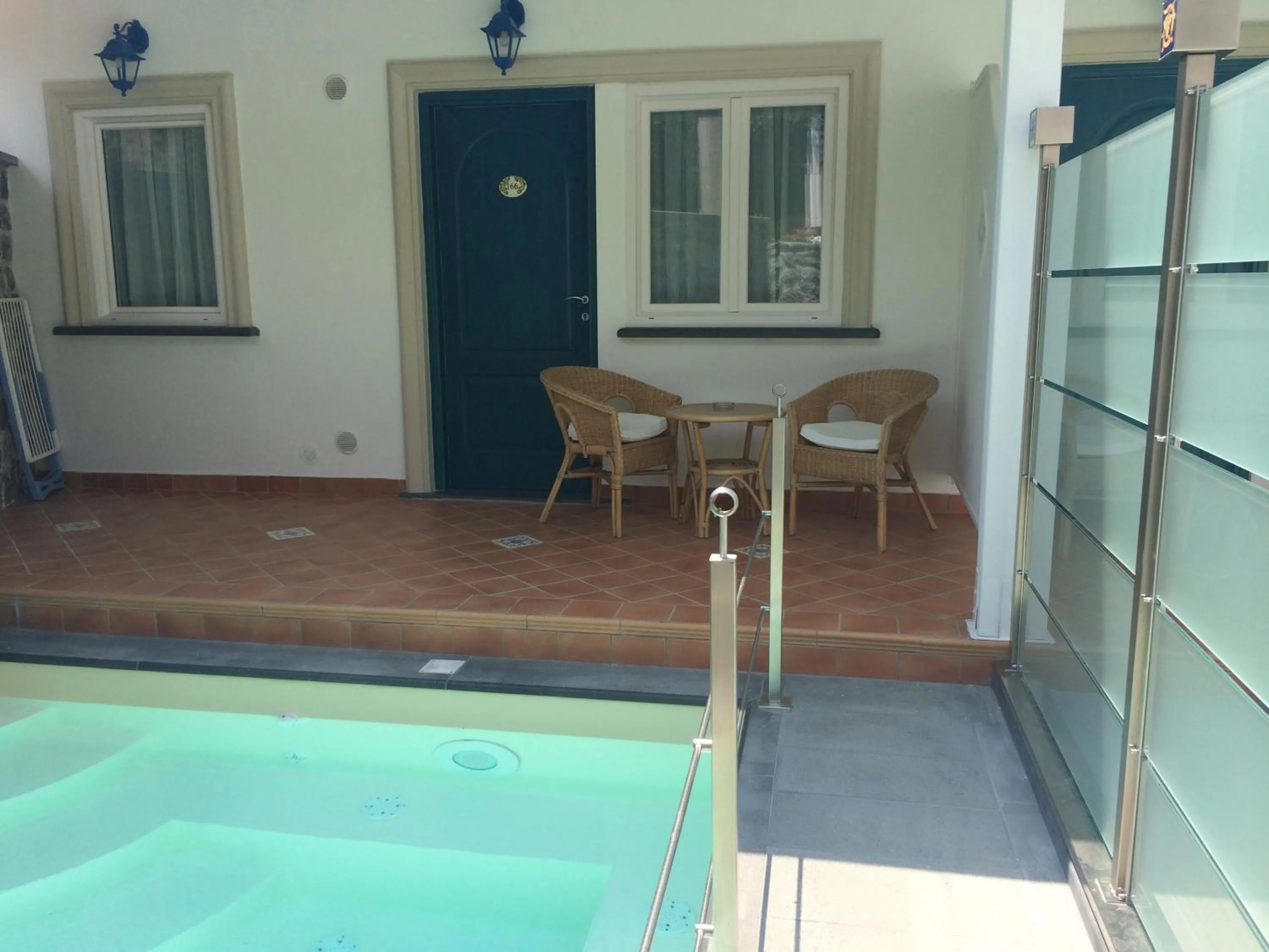 Patio in La Pineta Hotel Beach & Spa