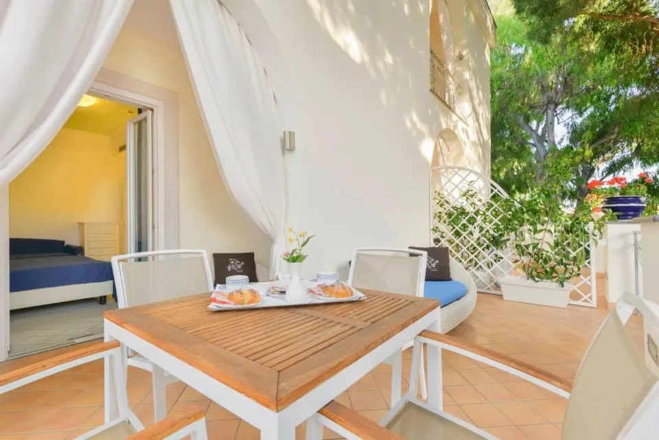 Patio in La Pineta Hotel Beach & Spa