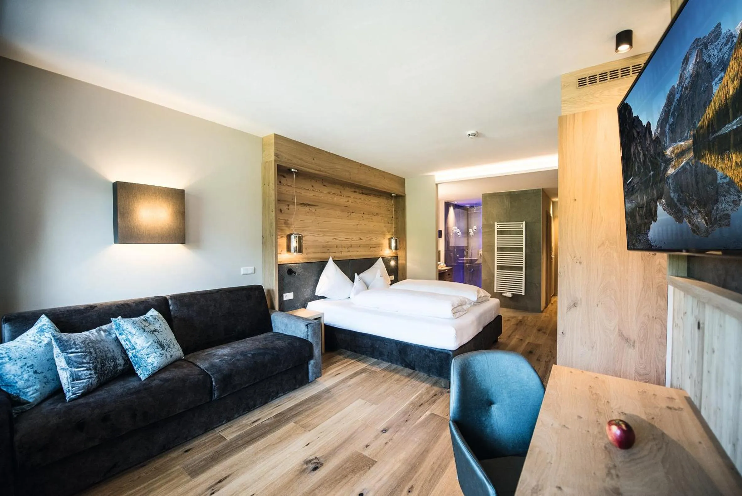 Bed in Hotel Kronblick