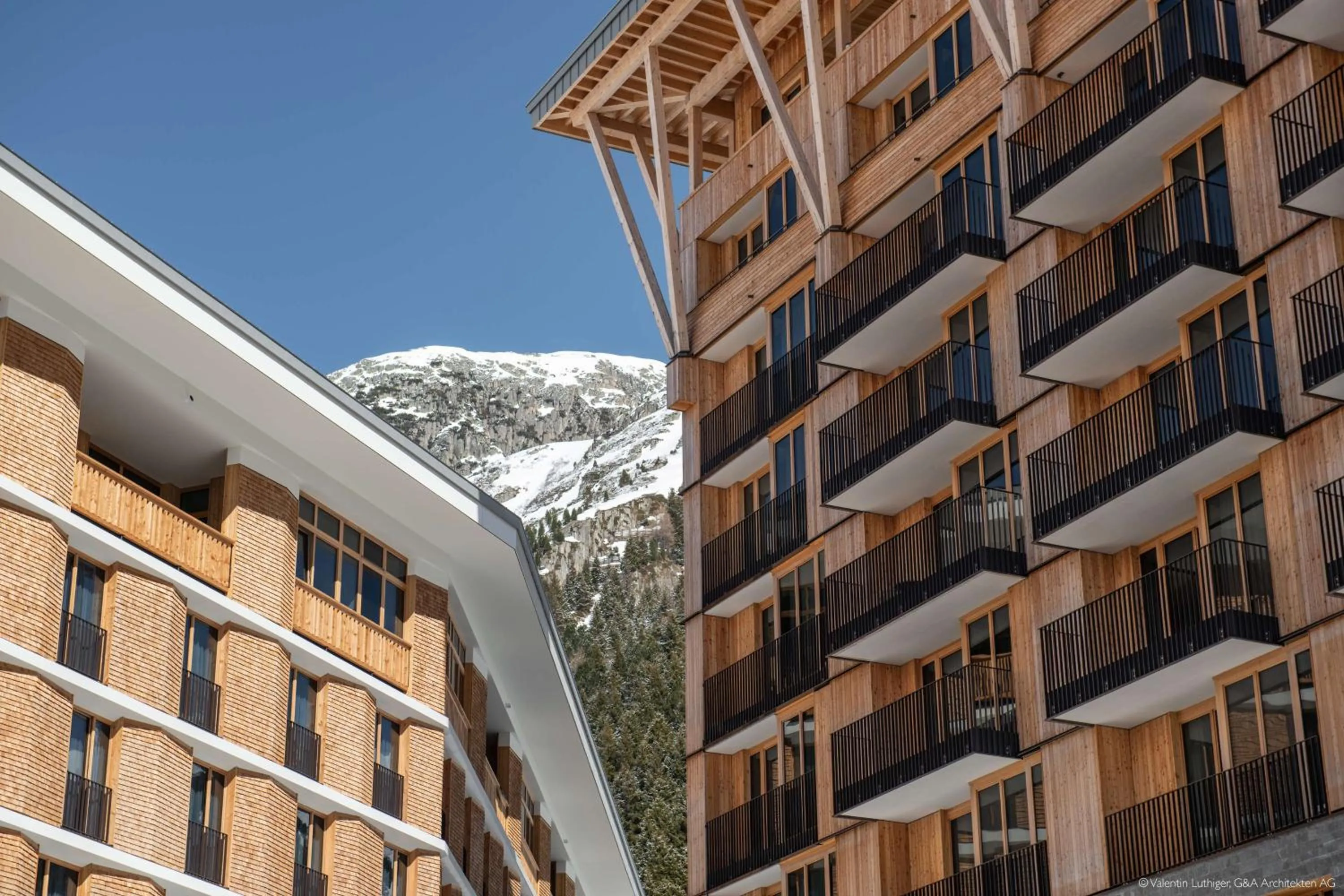 Property building in Radisson Blu Hotel Reussen, Andermatt