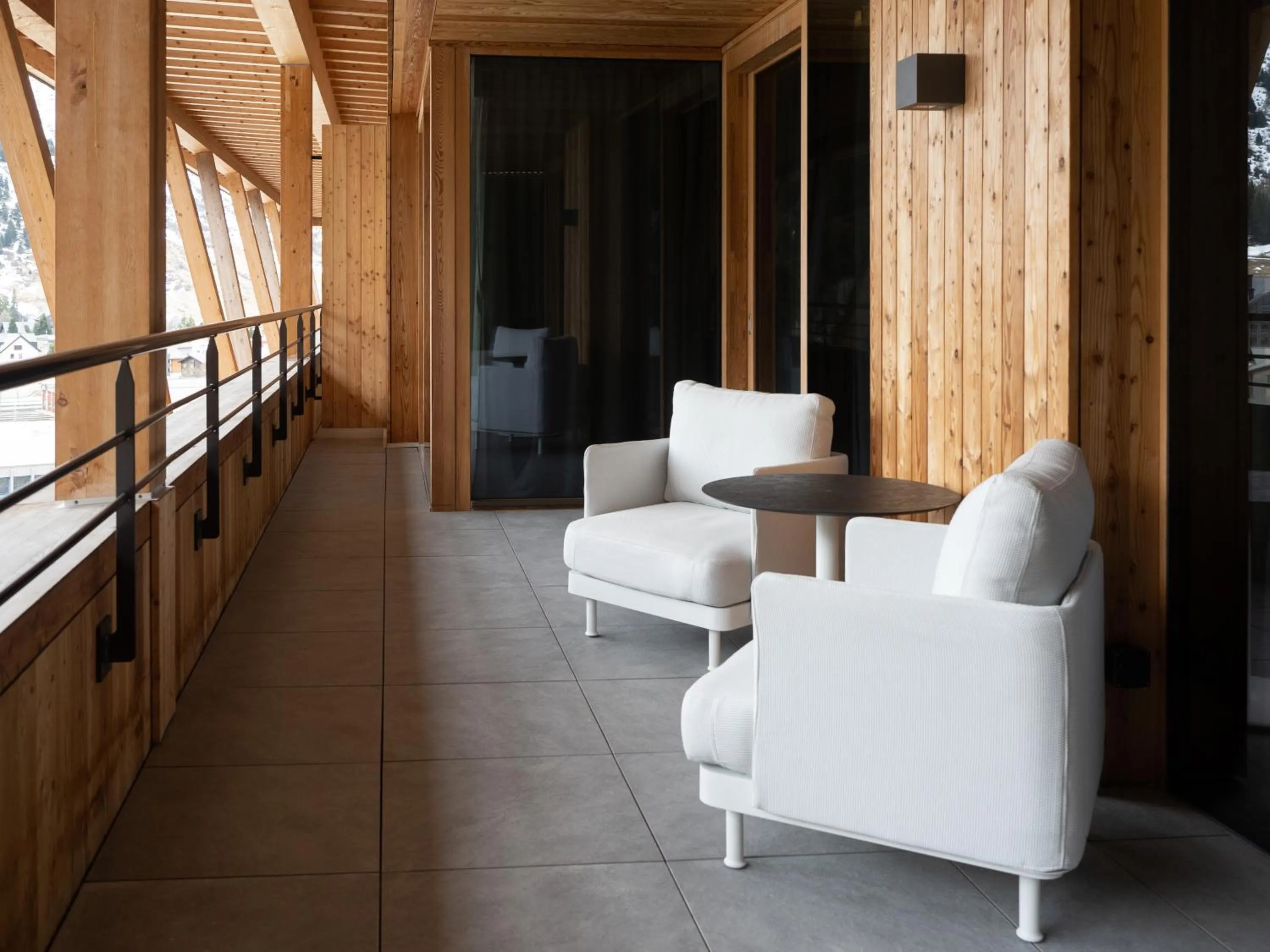 Balcony/Terrace in Radisson Blu Hotel Reussen, Andermatt