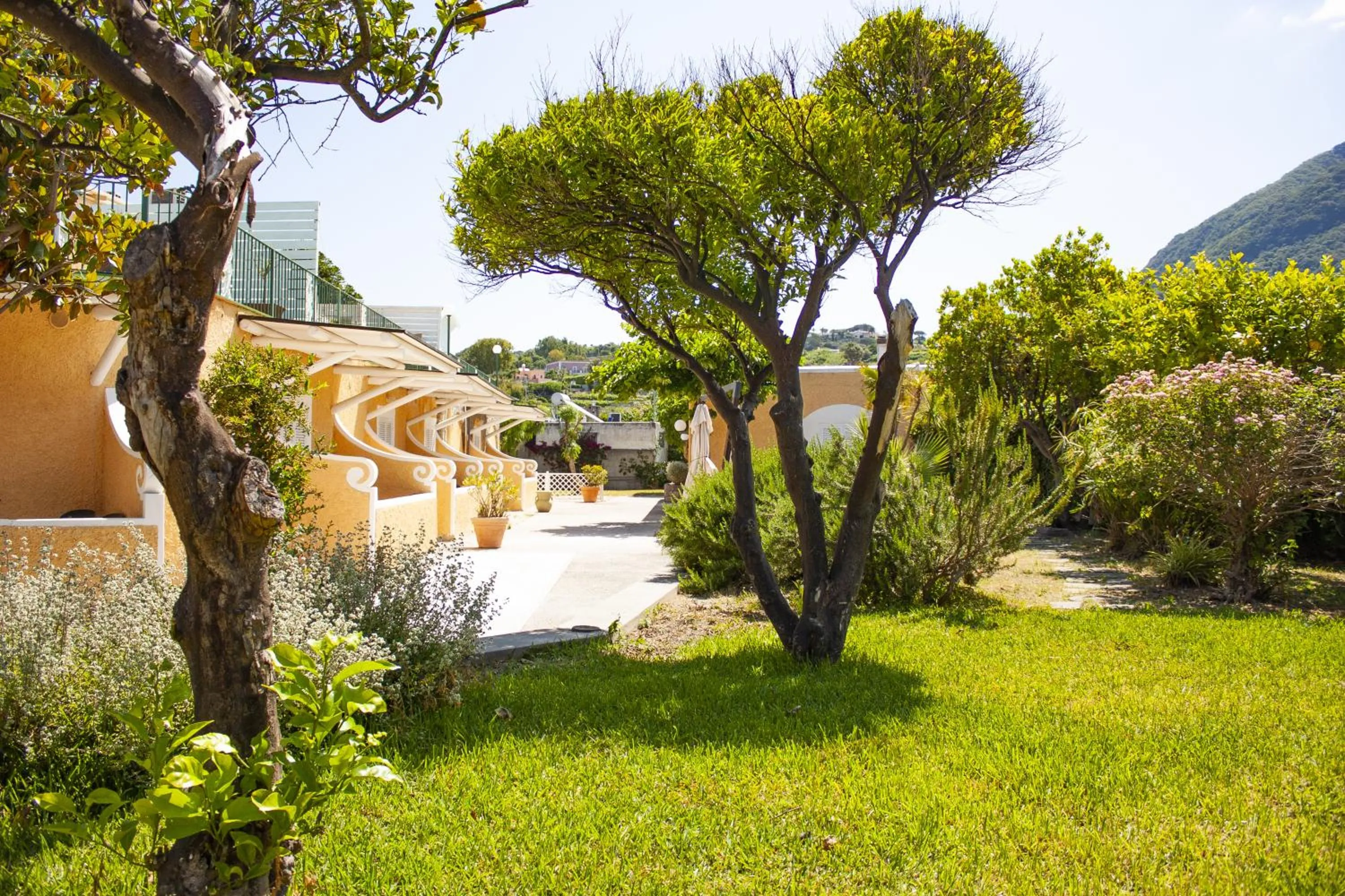 Inner courtyard view in Hotel Parco Delle Agavi