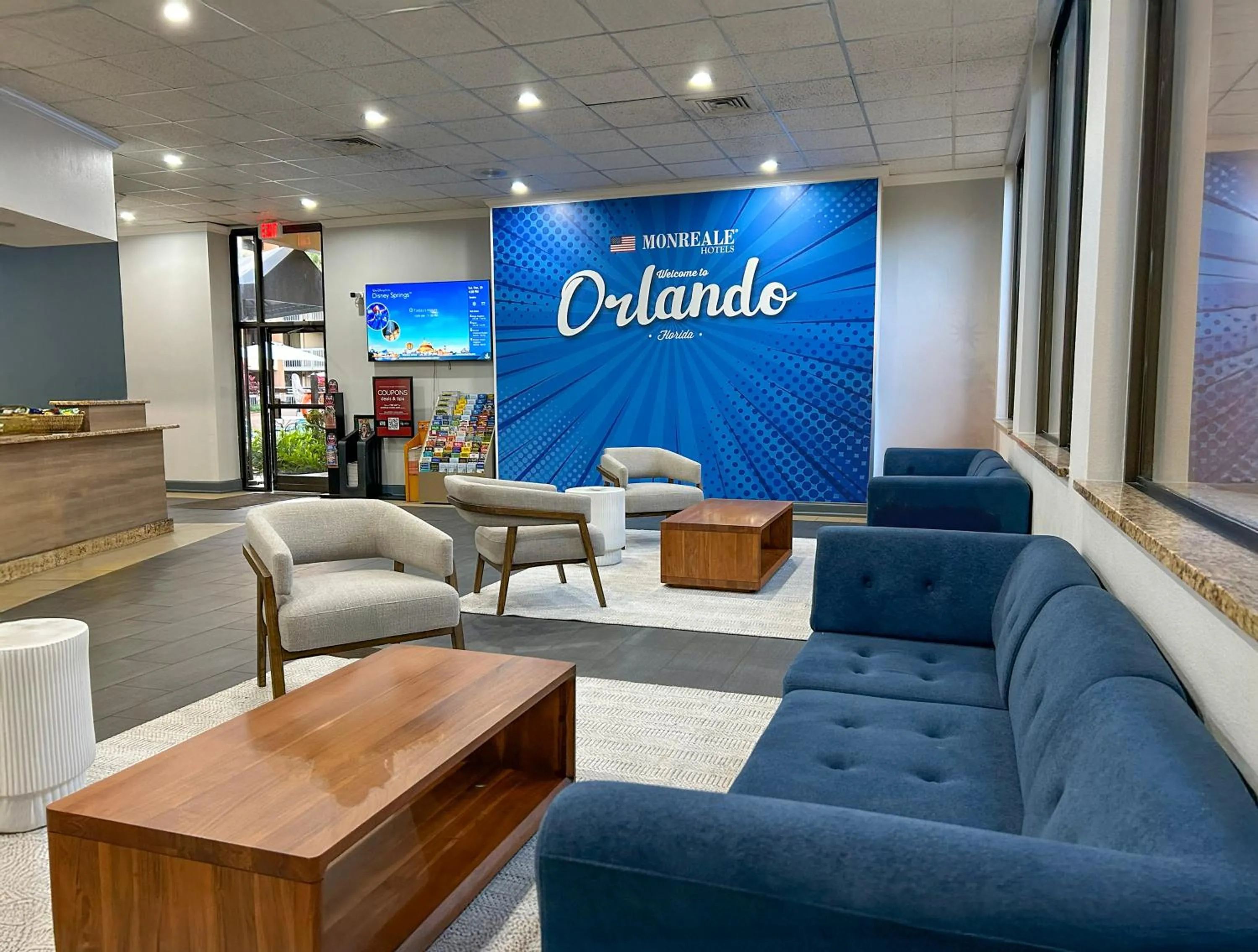 Lobby or reception in Hotel Monreale Express & Studios IDrive District