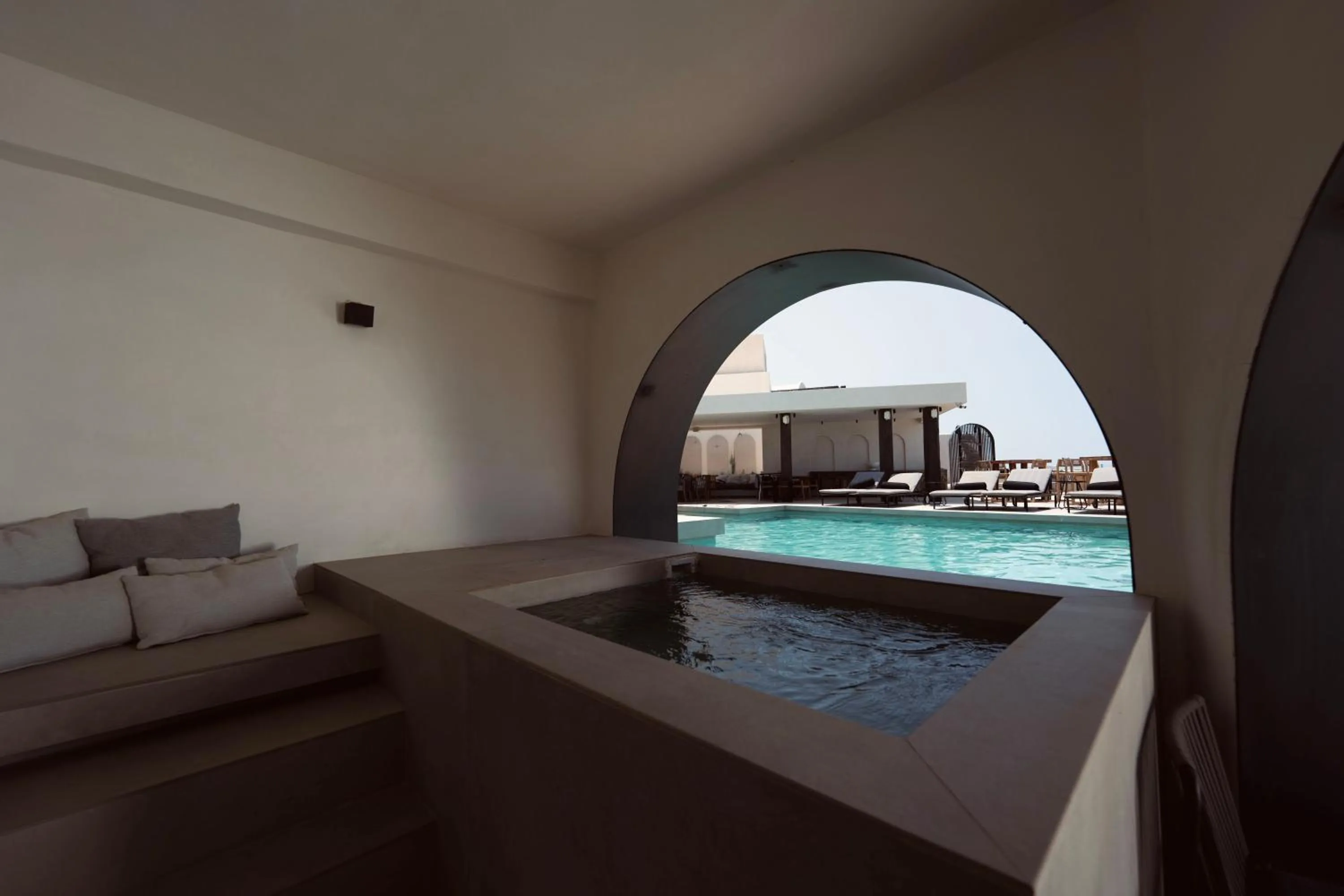 Pool view in Rocabella Santorini Hotel & Spa