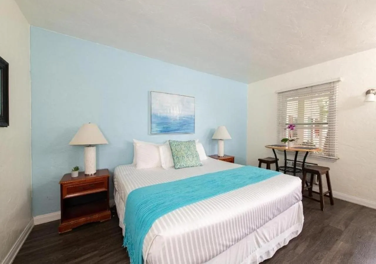 Bed in The Patriots Boutique Motel