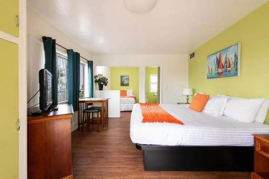 Bed in The Patriots Boutique Motel