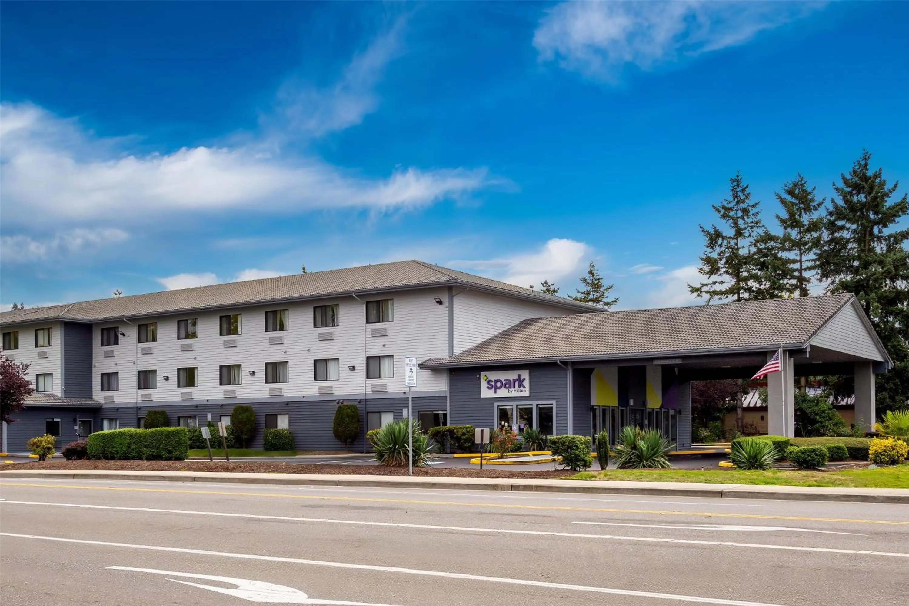 Property building in Spark by Hilton Kent Seattle