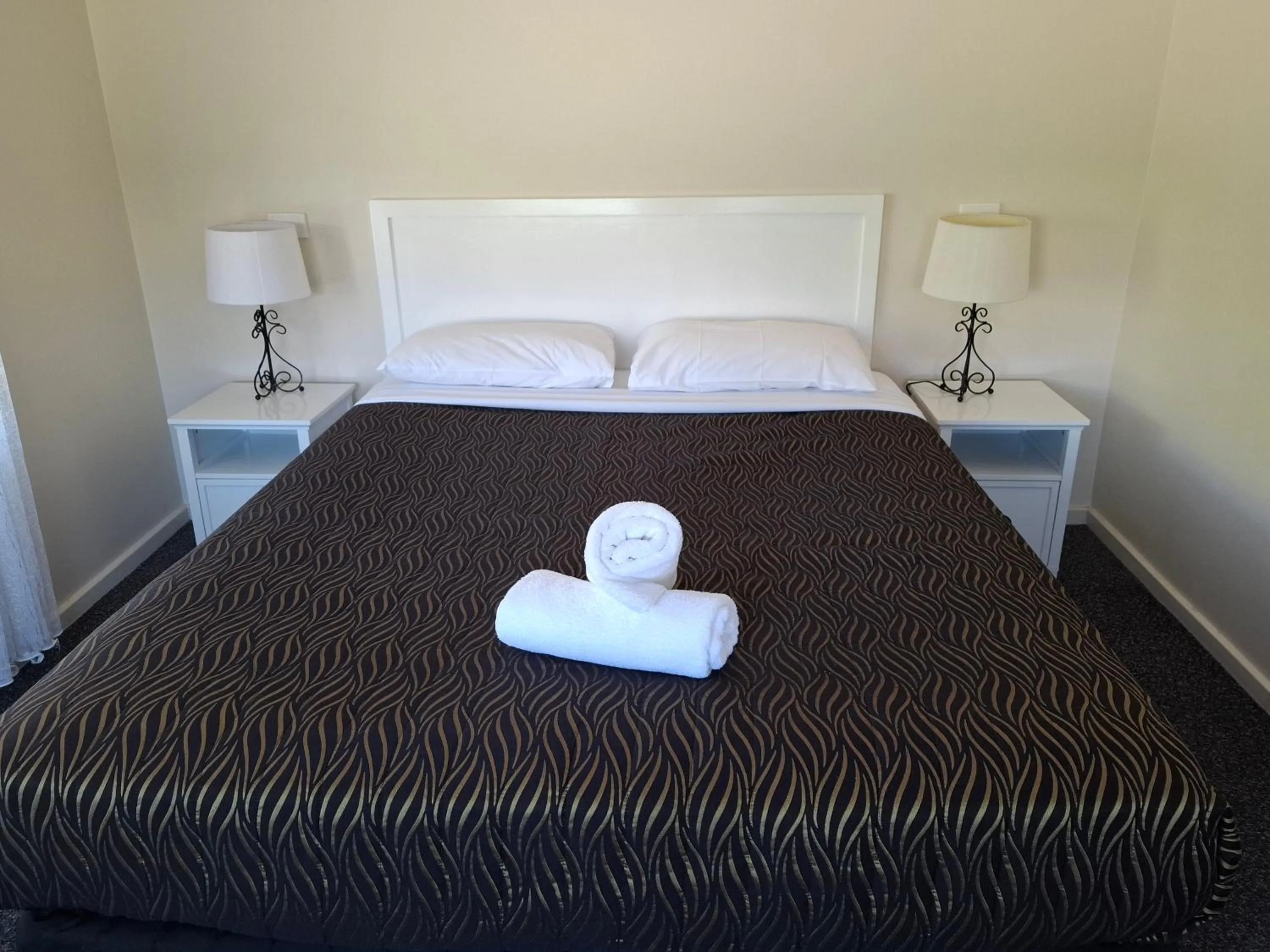 Bed in City Park Motel and Apartments