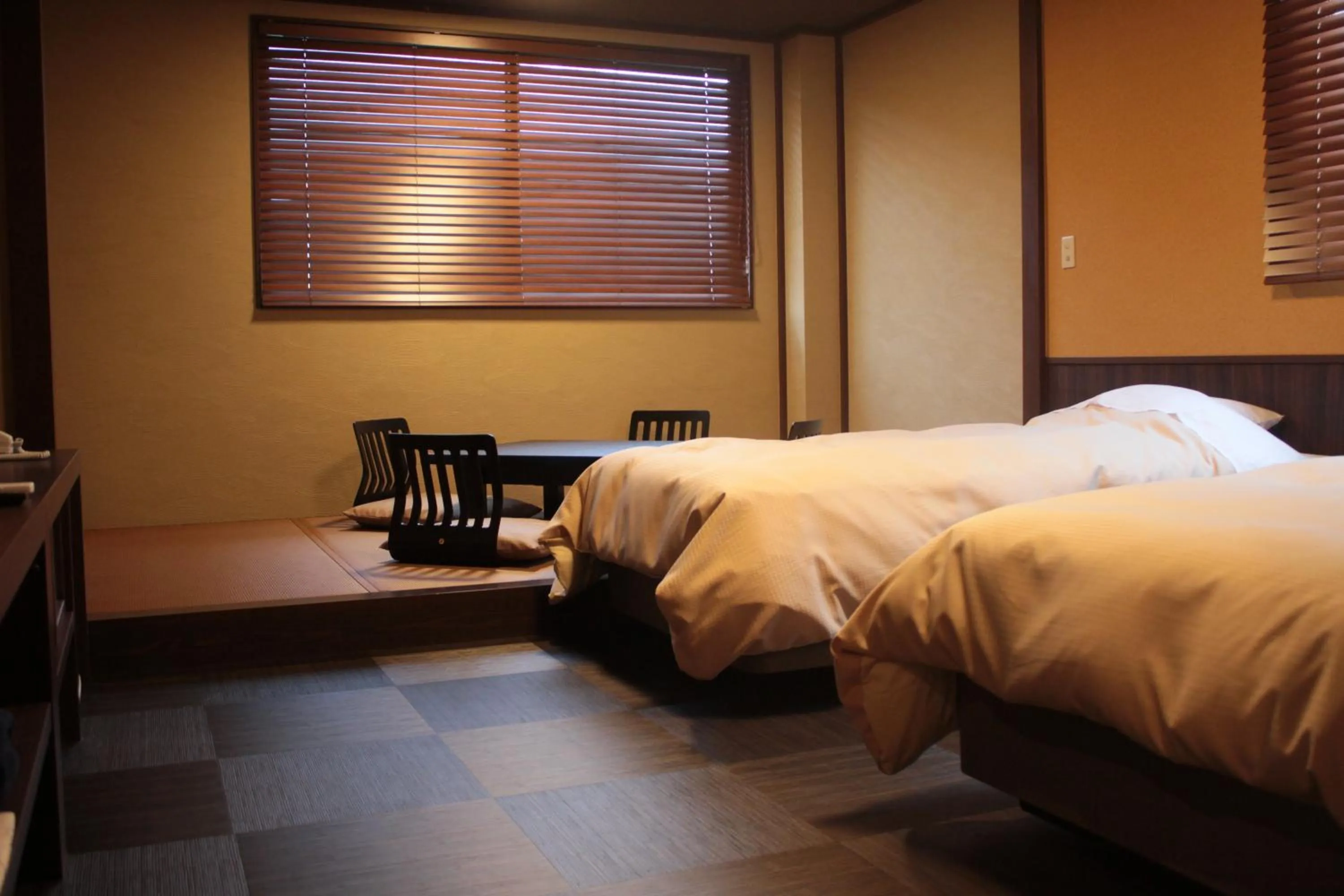 Photo of the whole room, Bed in Tokiwa Ryokan