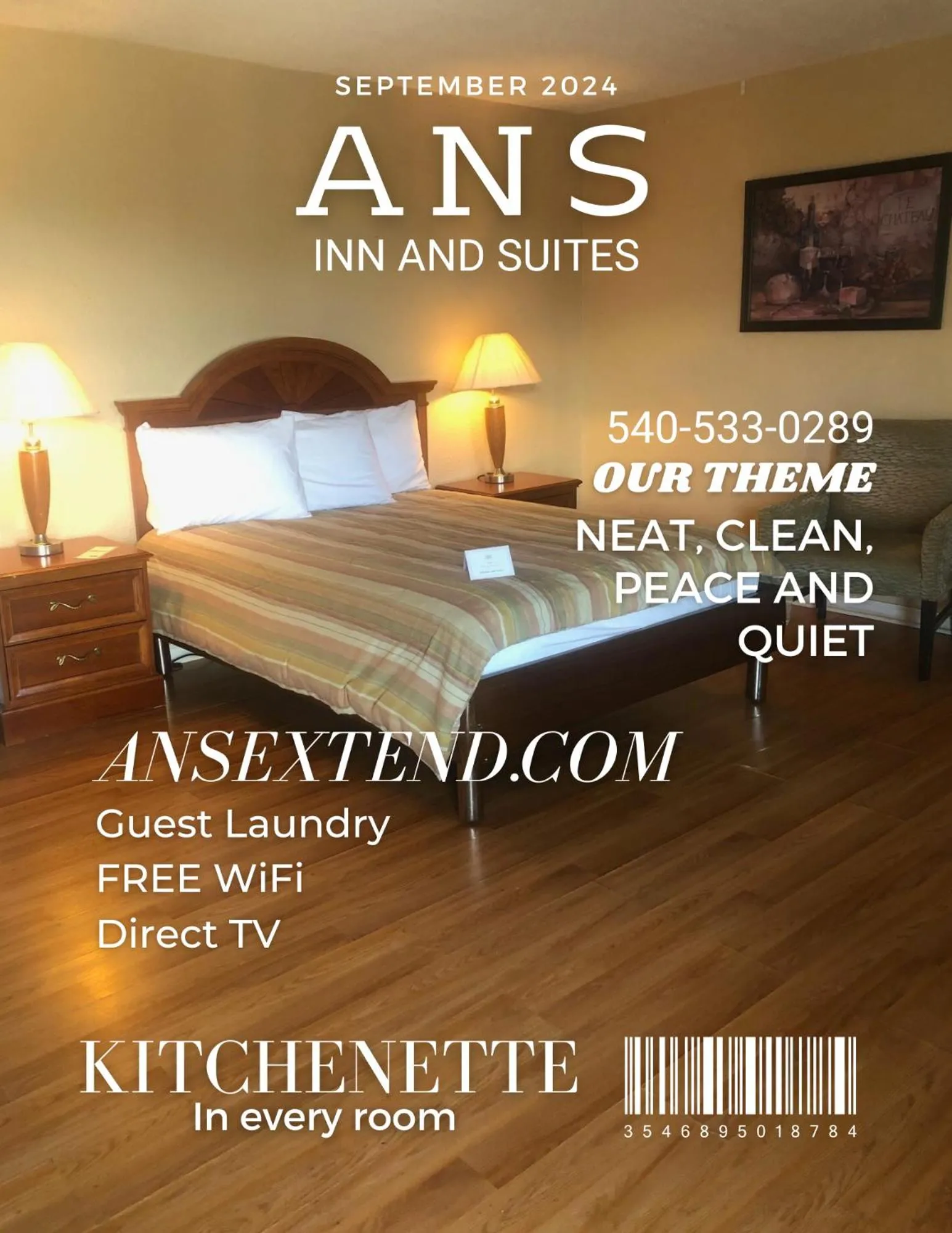 Bed in ANS INN & SUITES