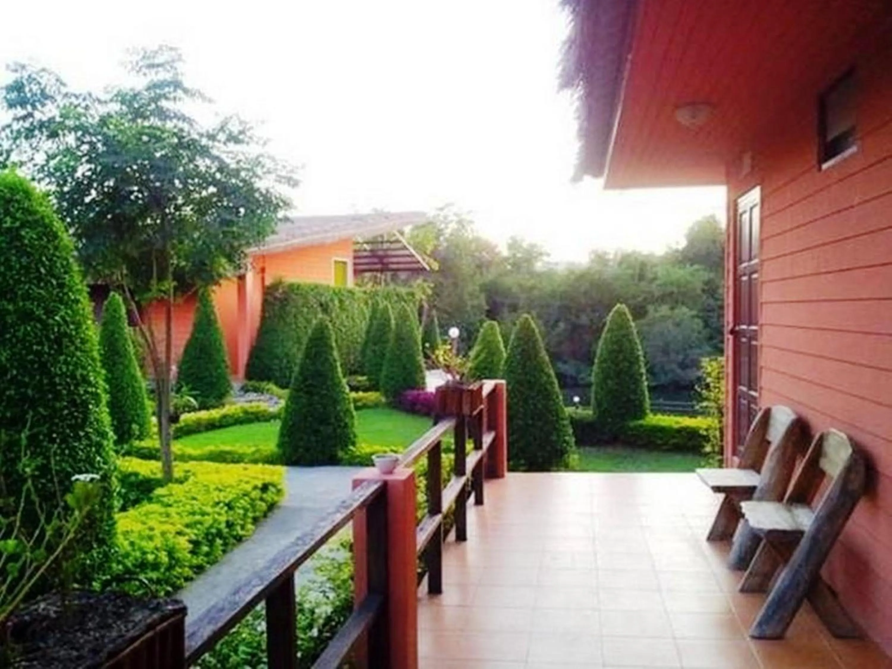 Patio in Aurora Resort Kanchanaburi