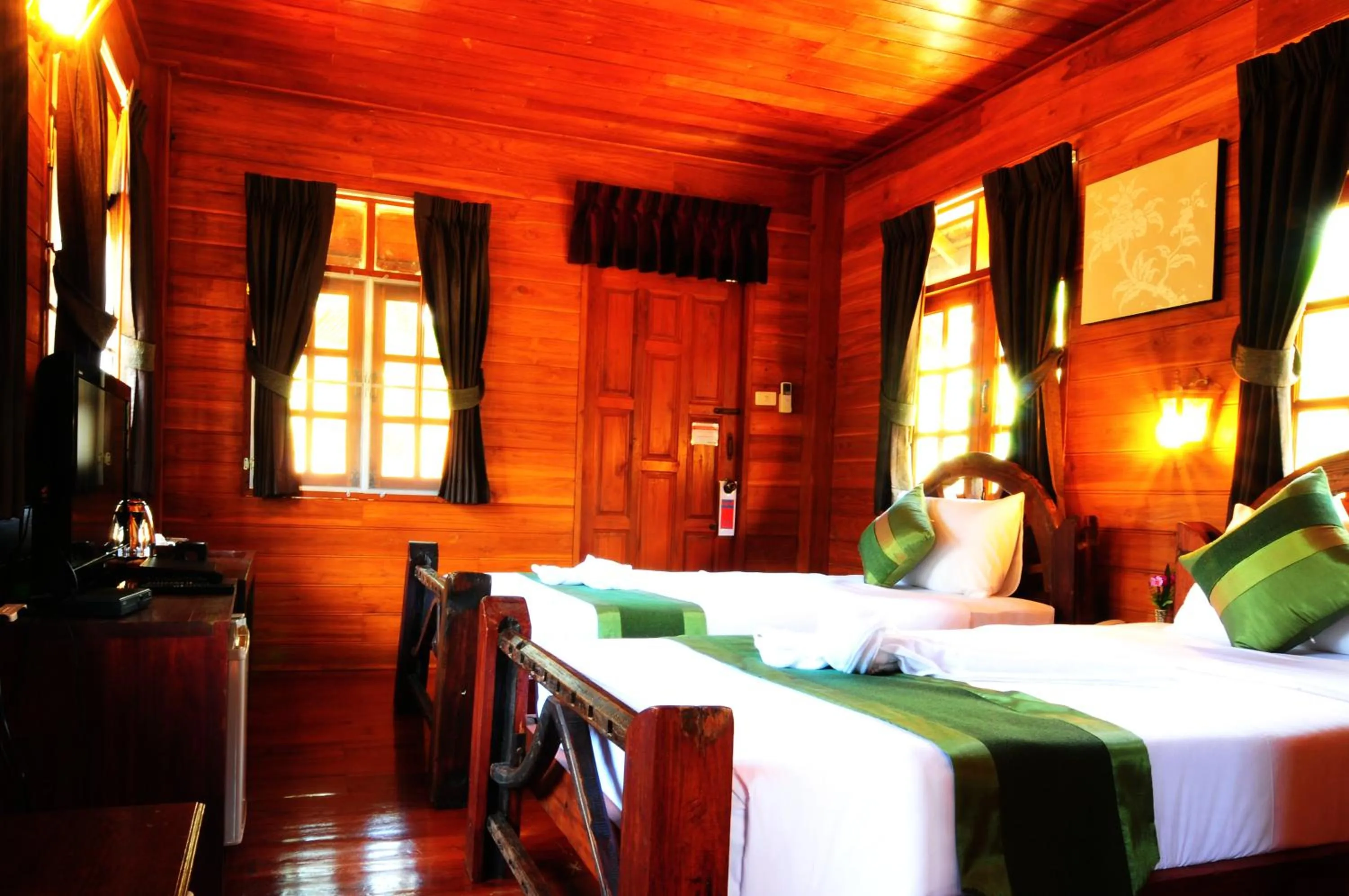 Bedroom, Bed in Aurora Resort Kanchanaburi