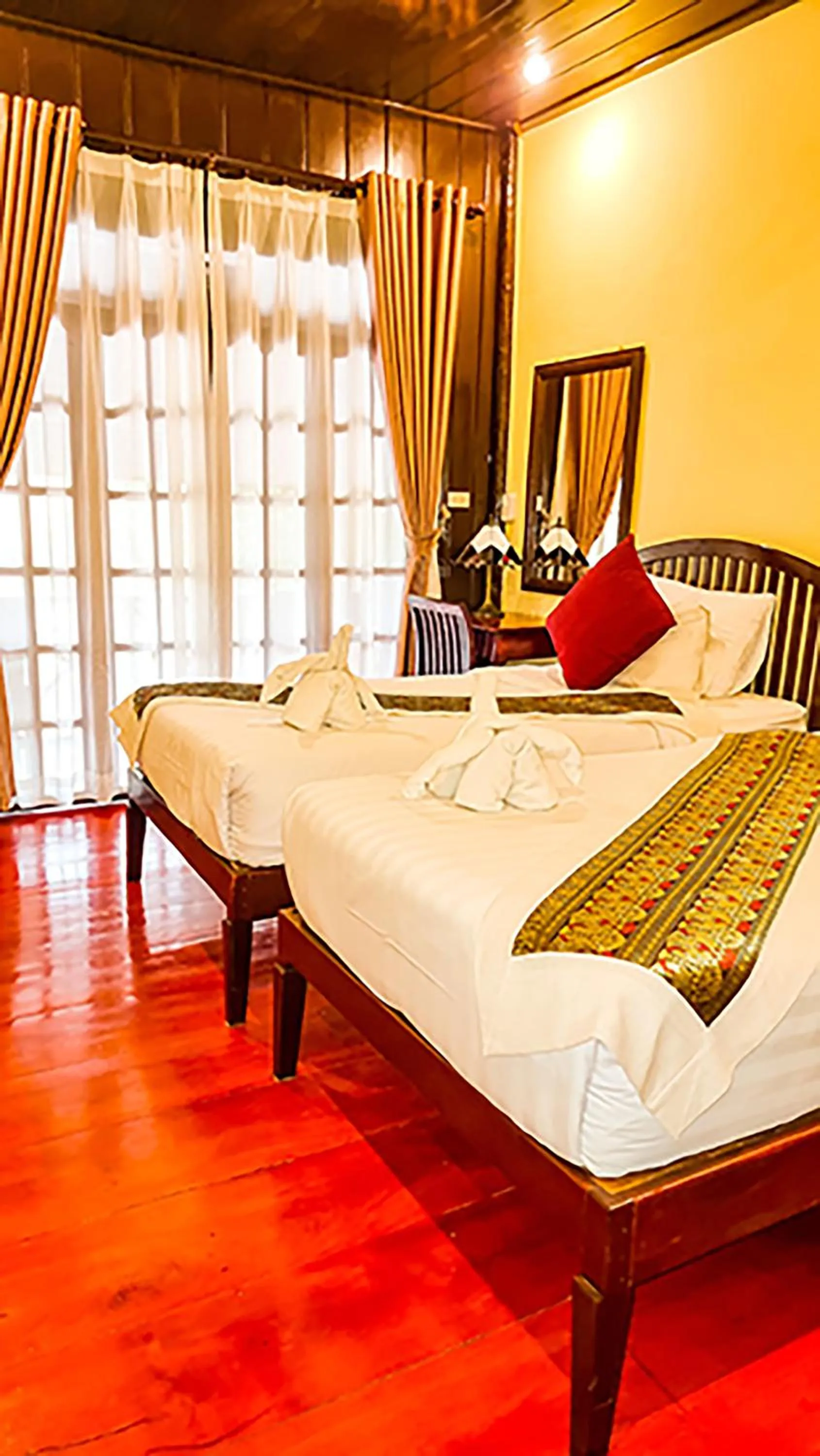 Bedroom, Bed in Ban Lakkham River View