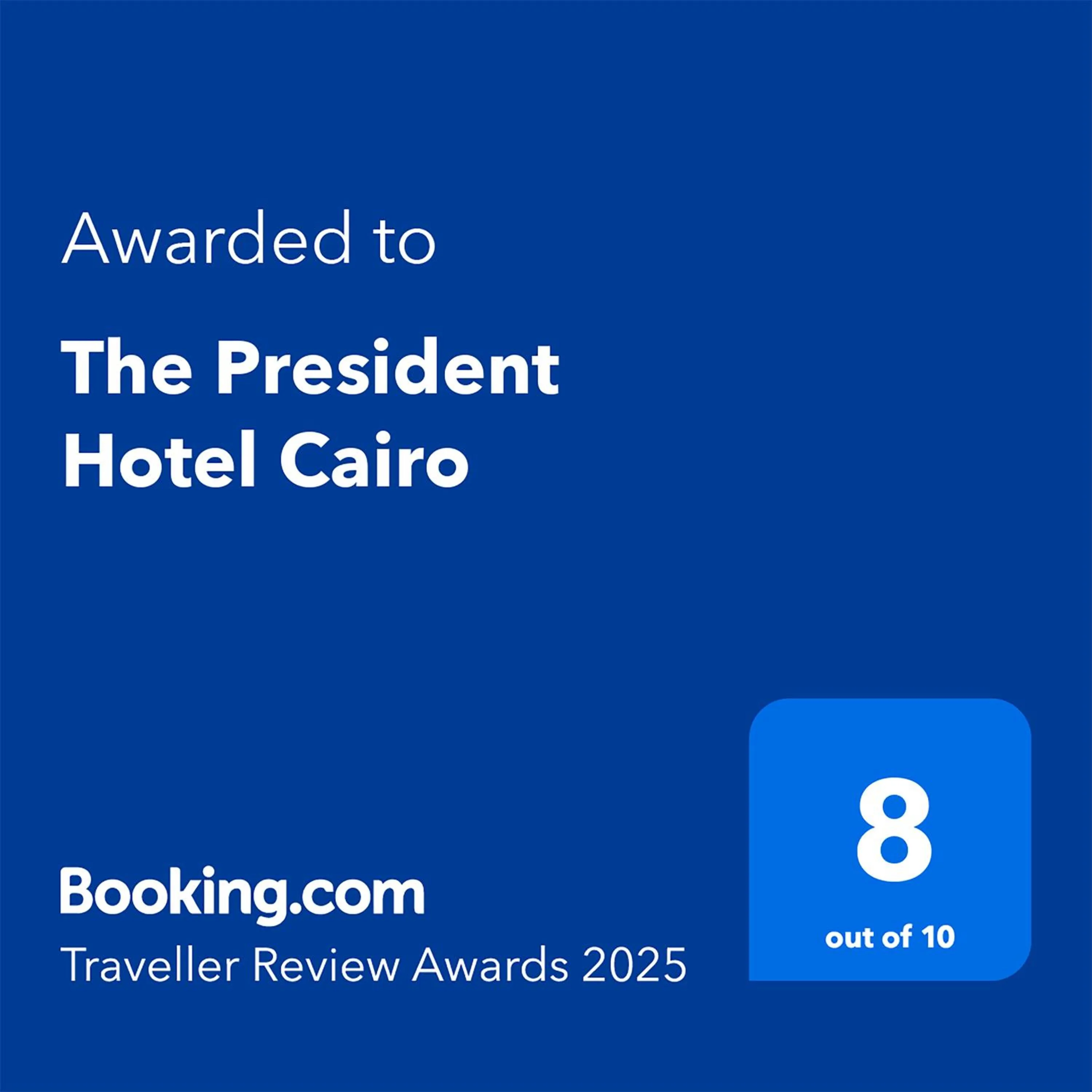 Certificate/Award in The President Hotel Cairo