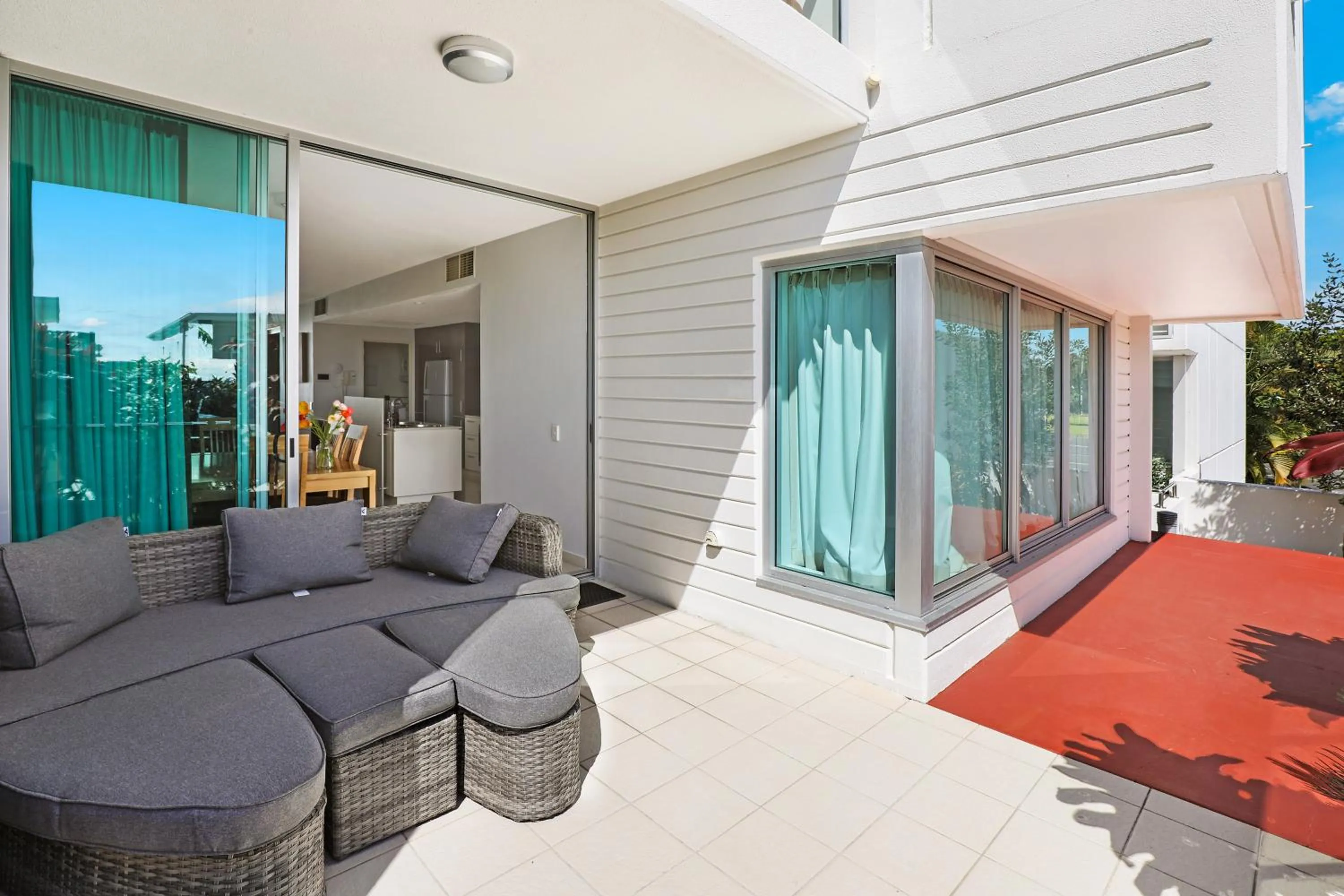 Patio in Element on Coolum Beachfront Sunshine Coast