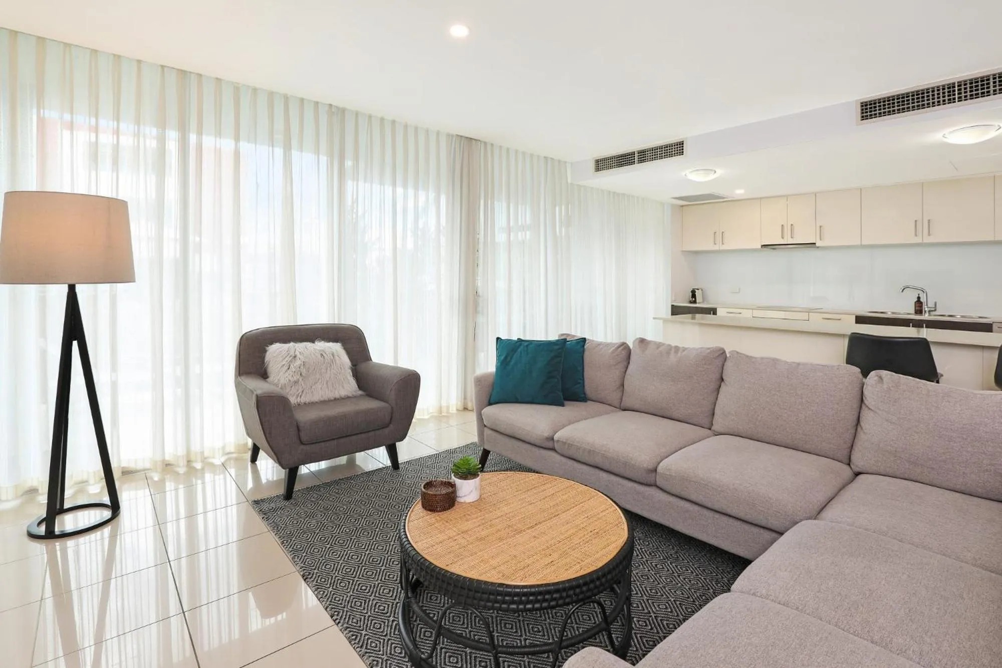 Living room in Element on Coolum Beachfront Sunshine Coast