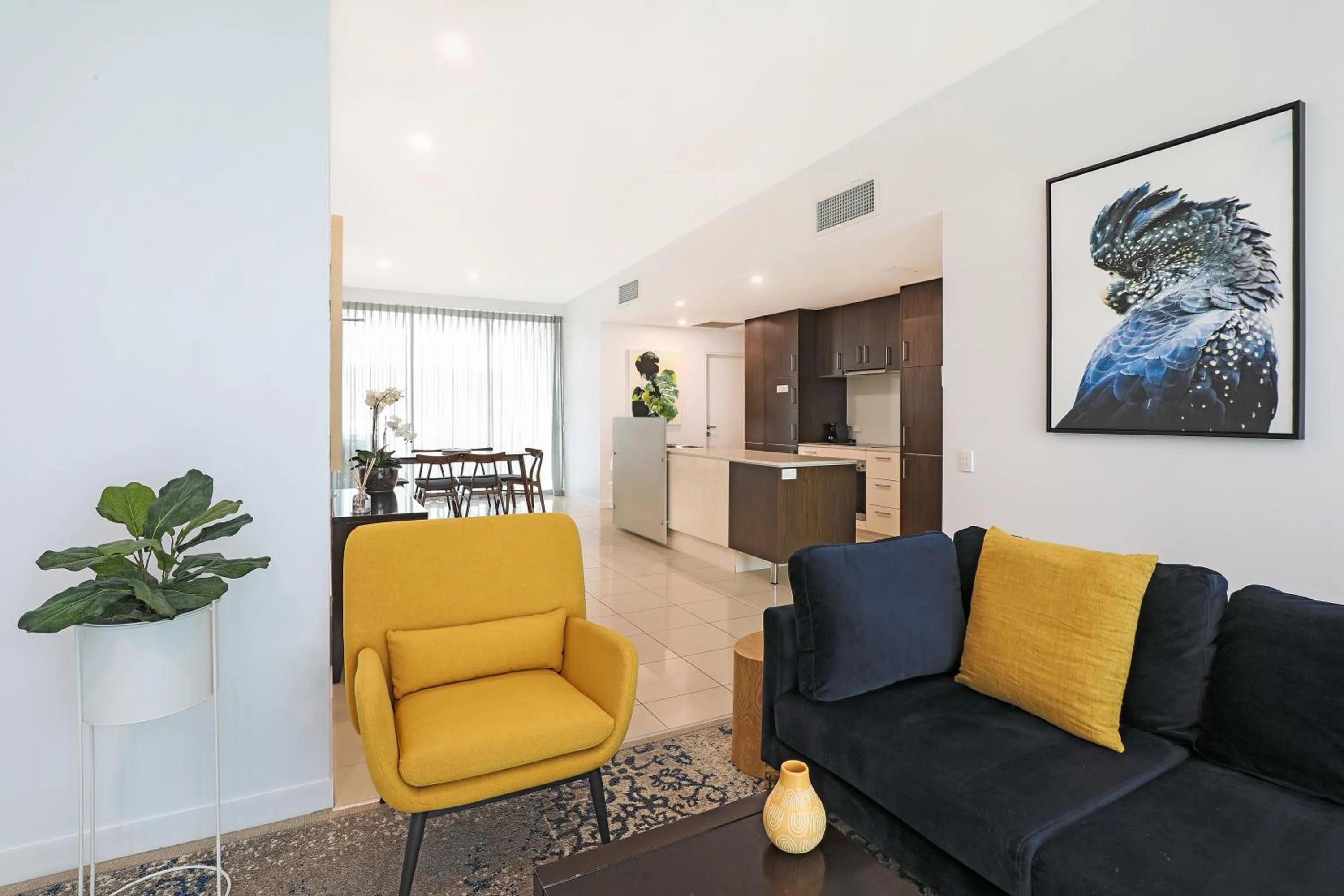 Living room in Element on Coolum Beachfront Sunshine Coast