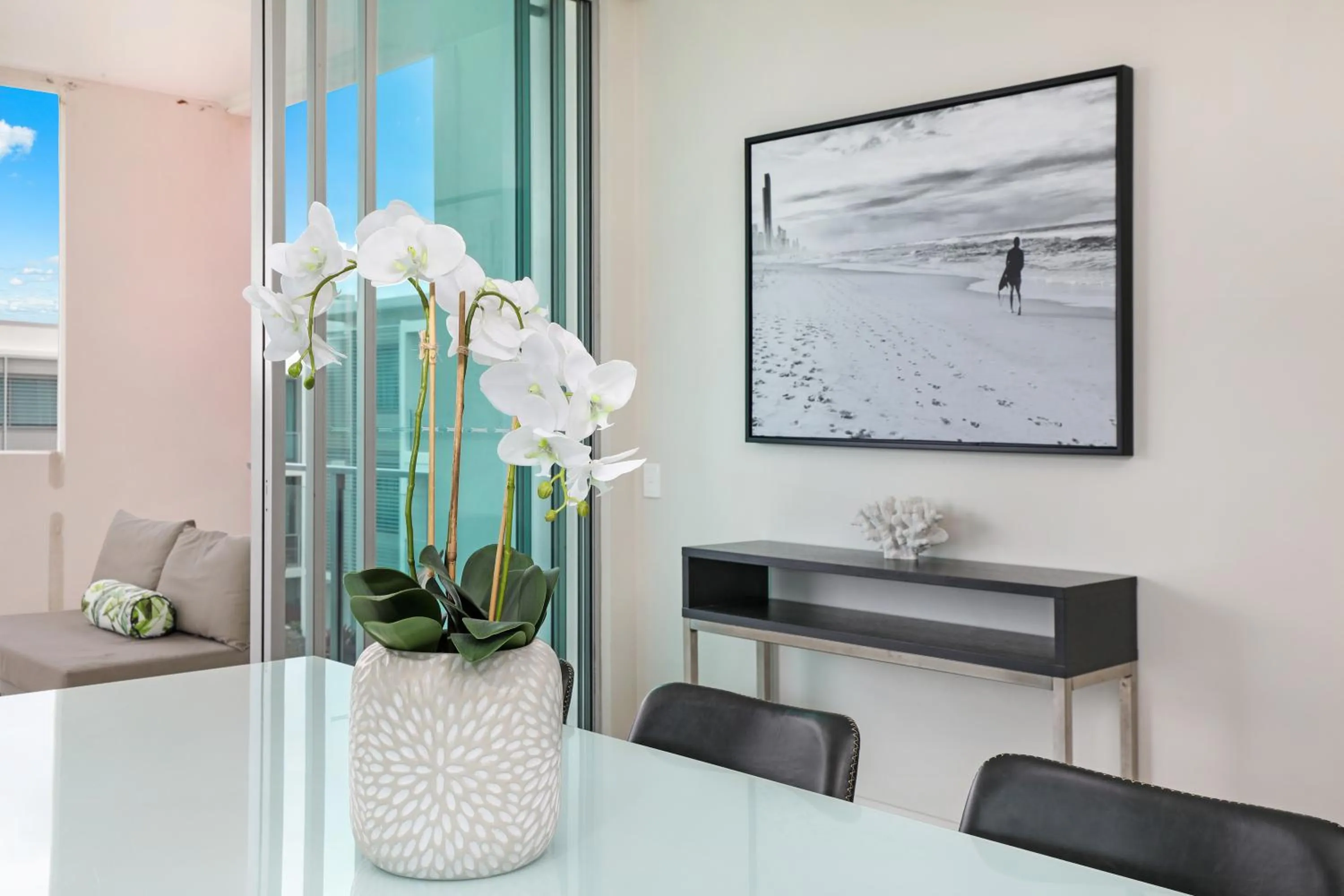 Dining area in Element on Coolum Beachfront Sunshine Coast