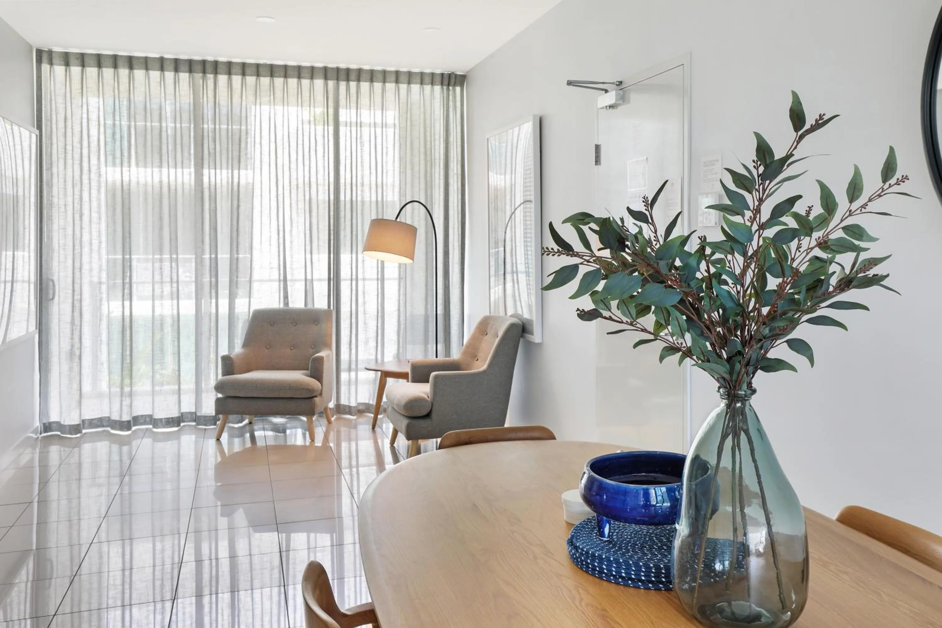 Seating area in Element on Coolum Beachfront Sunshine Coast
