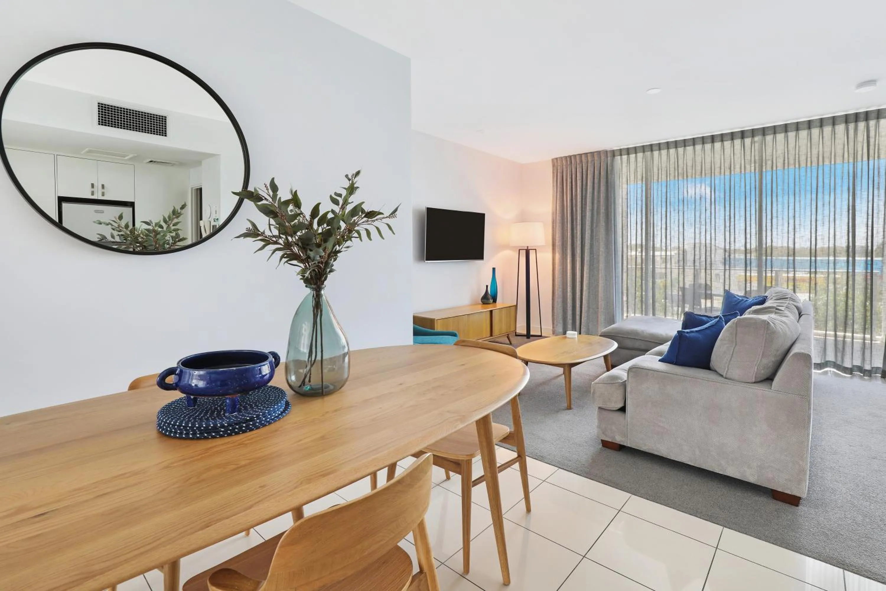 Dining area in Element on Coolum Beachfront Sunshine Coast