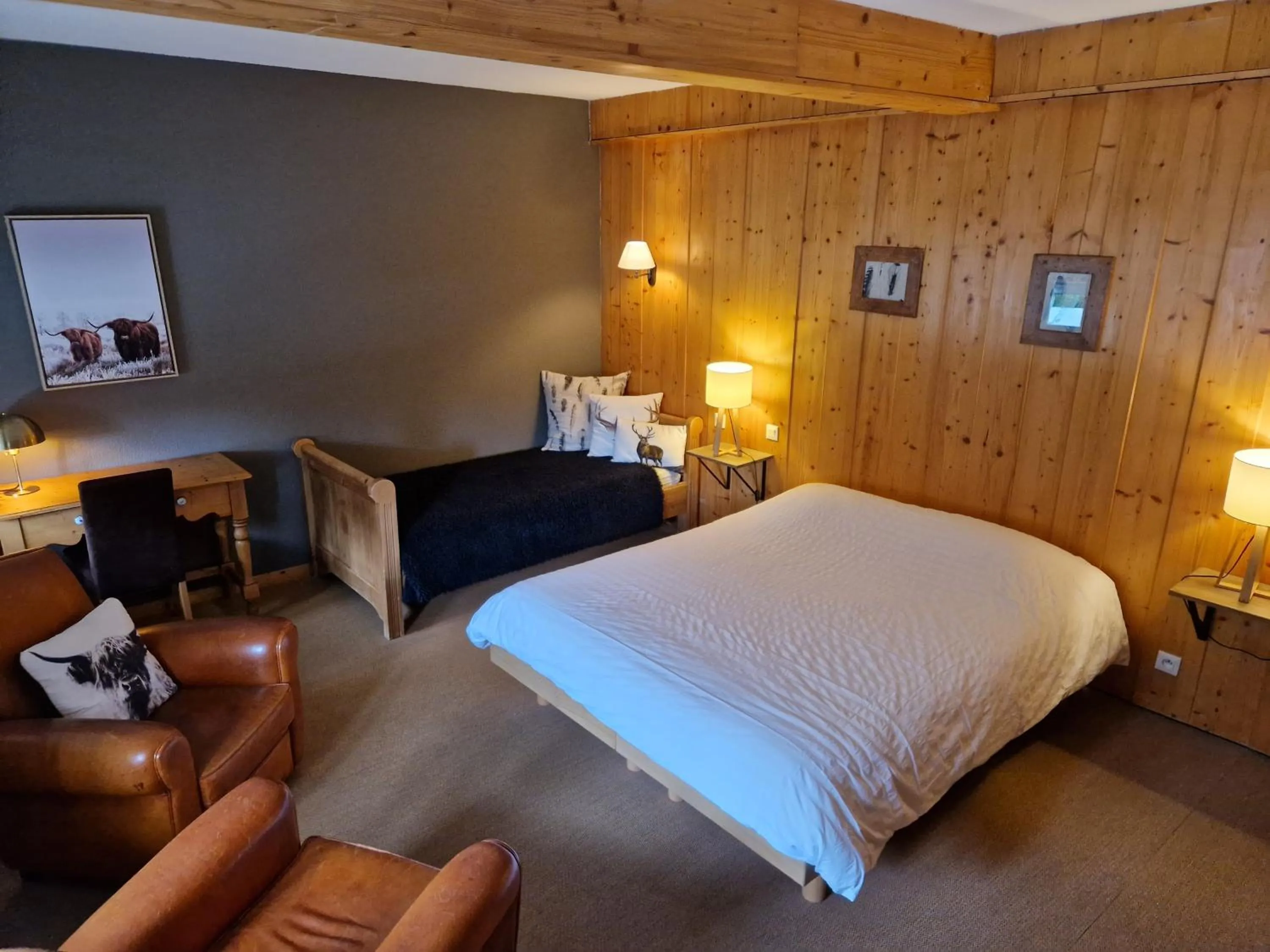 Bed in Lodge Hotel Les Rousses