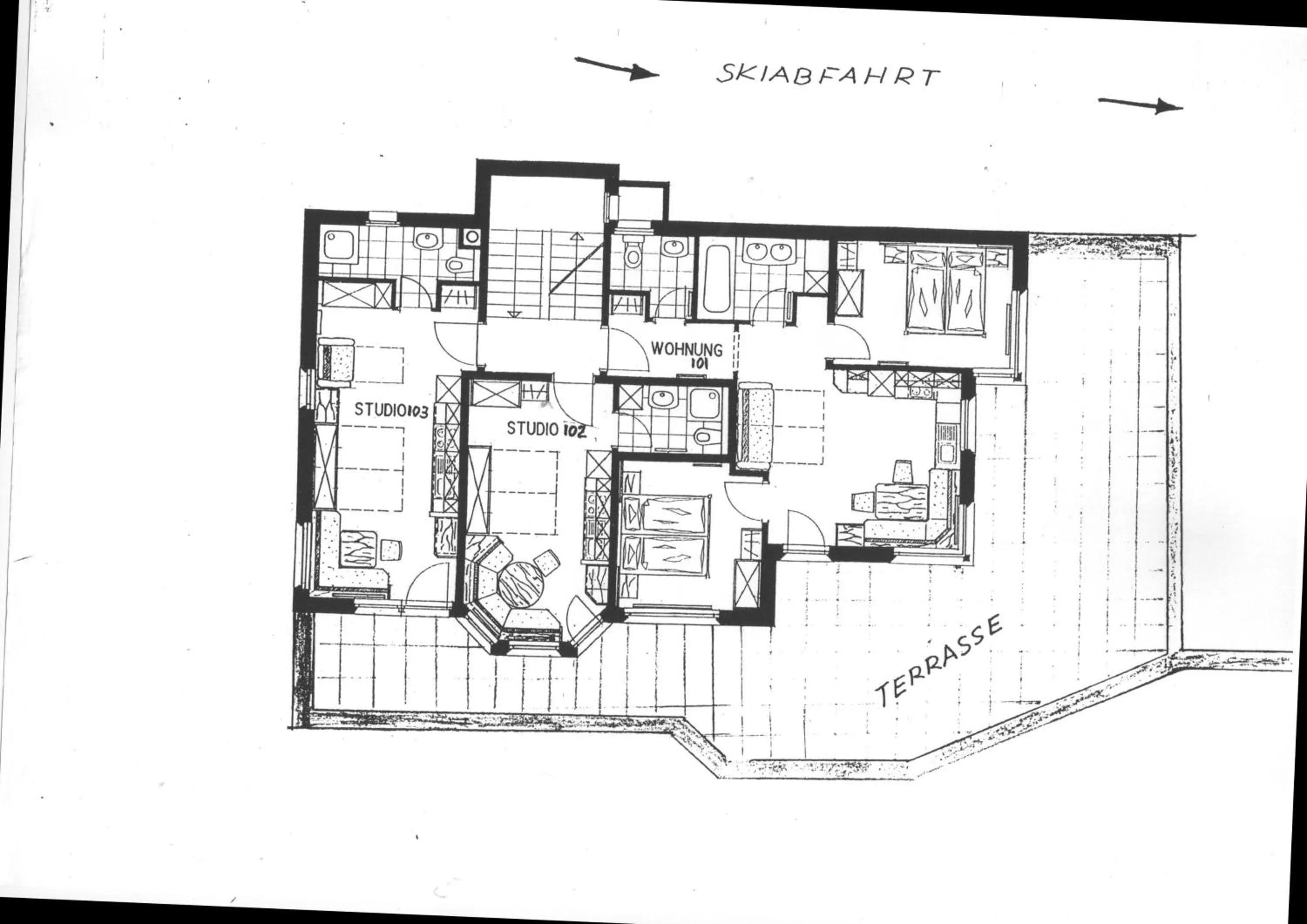 Floor plan in Chasa Valetta