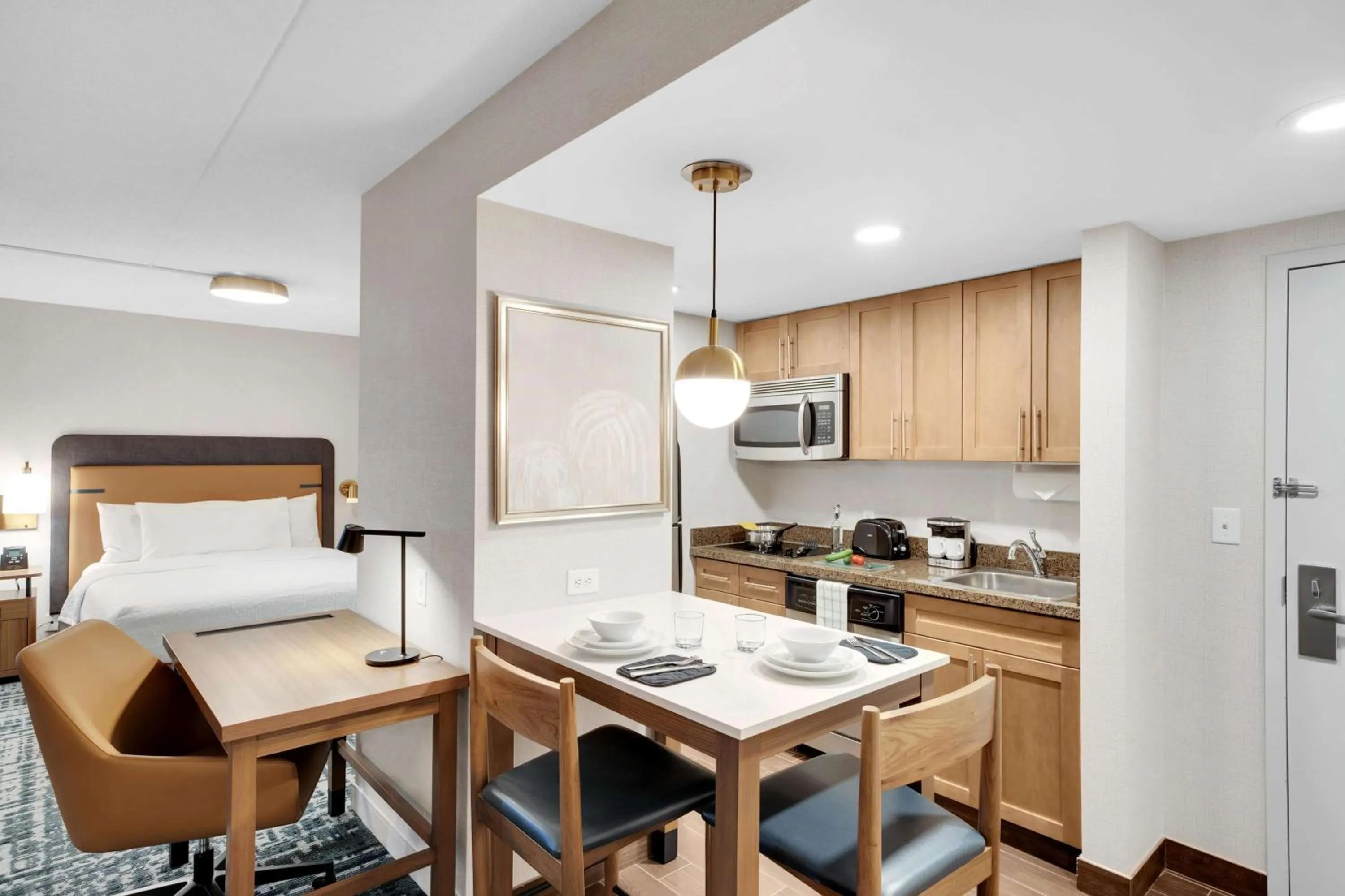 Bed in Homewood Suites by Hilton Toronto-Markham