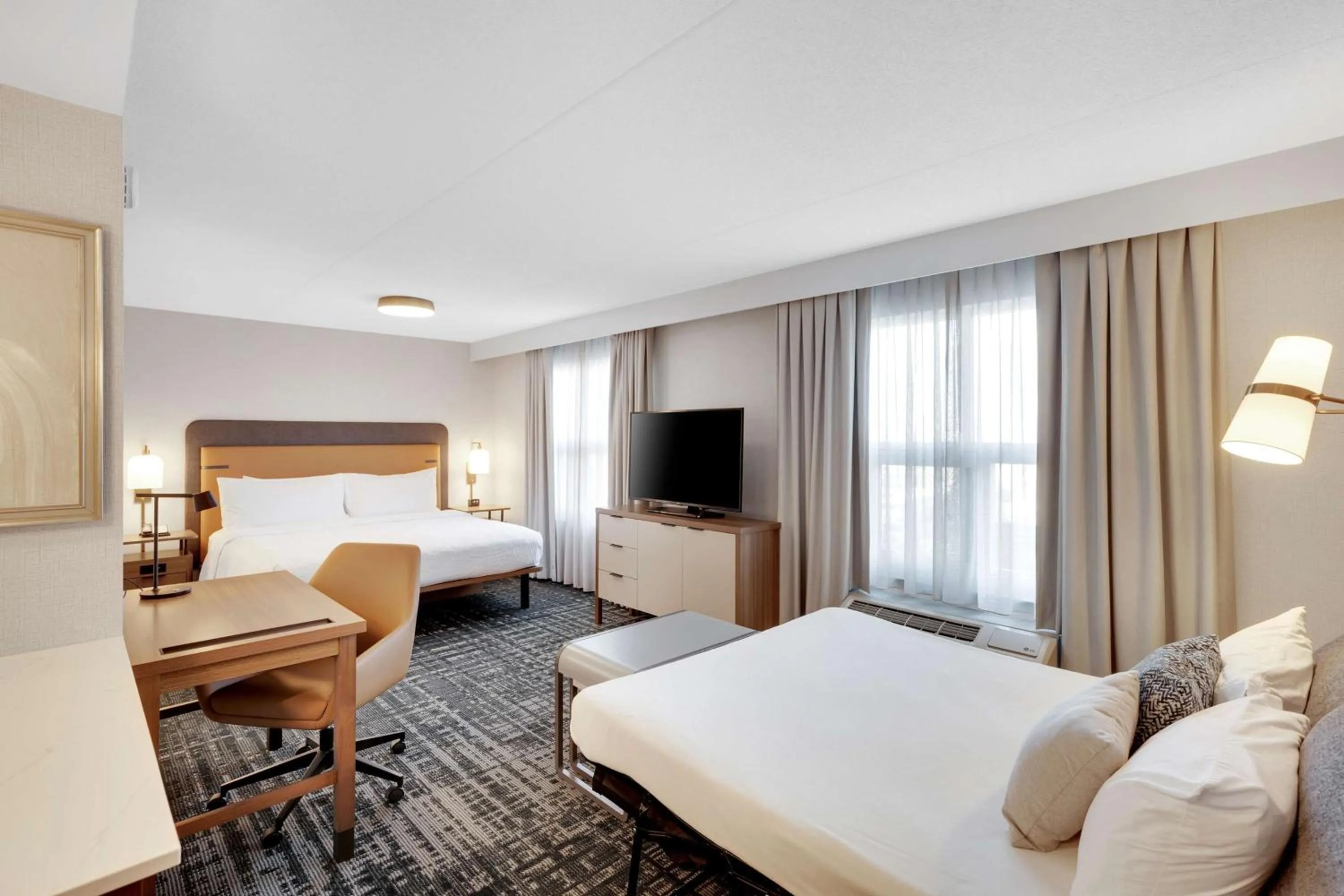 Bedroom, Bed in Homewood Suites by Hilton Toronto-Markham