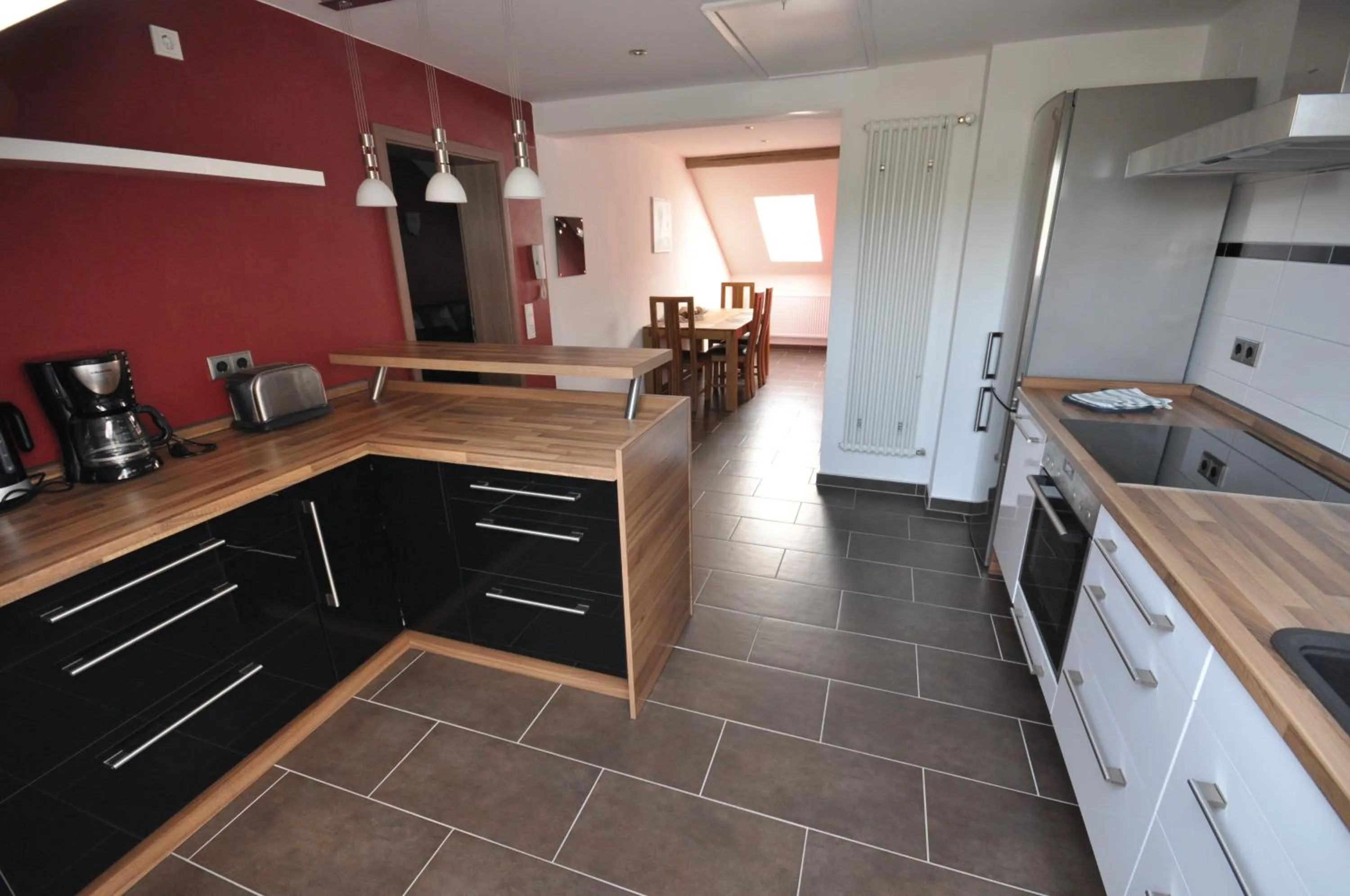 Kitchen or kitchenette in Landhaus Warndtwald Dependance