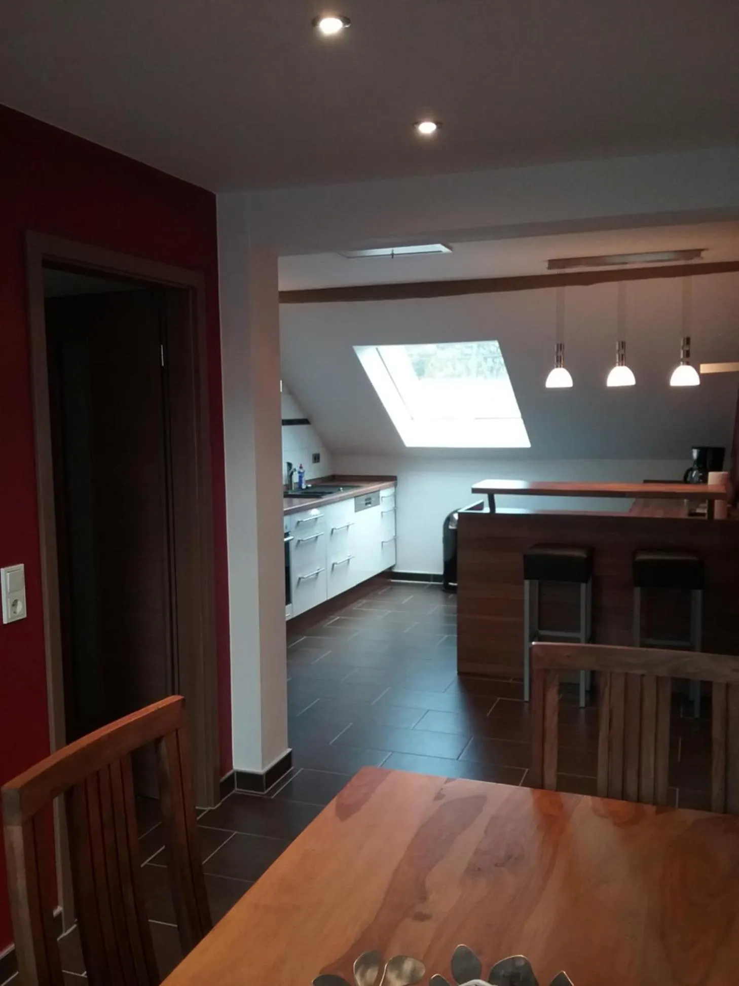 Kitchen or kitchenette in Landhaus Warndtwald Dependance