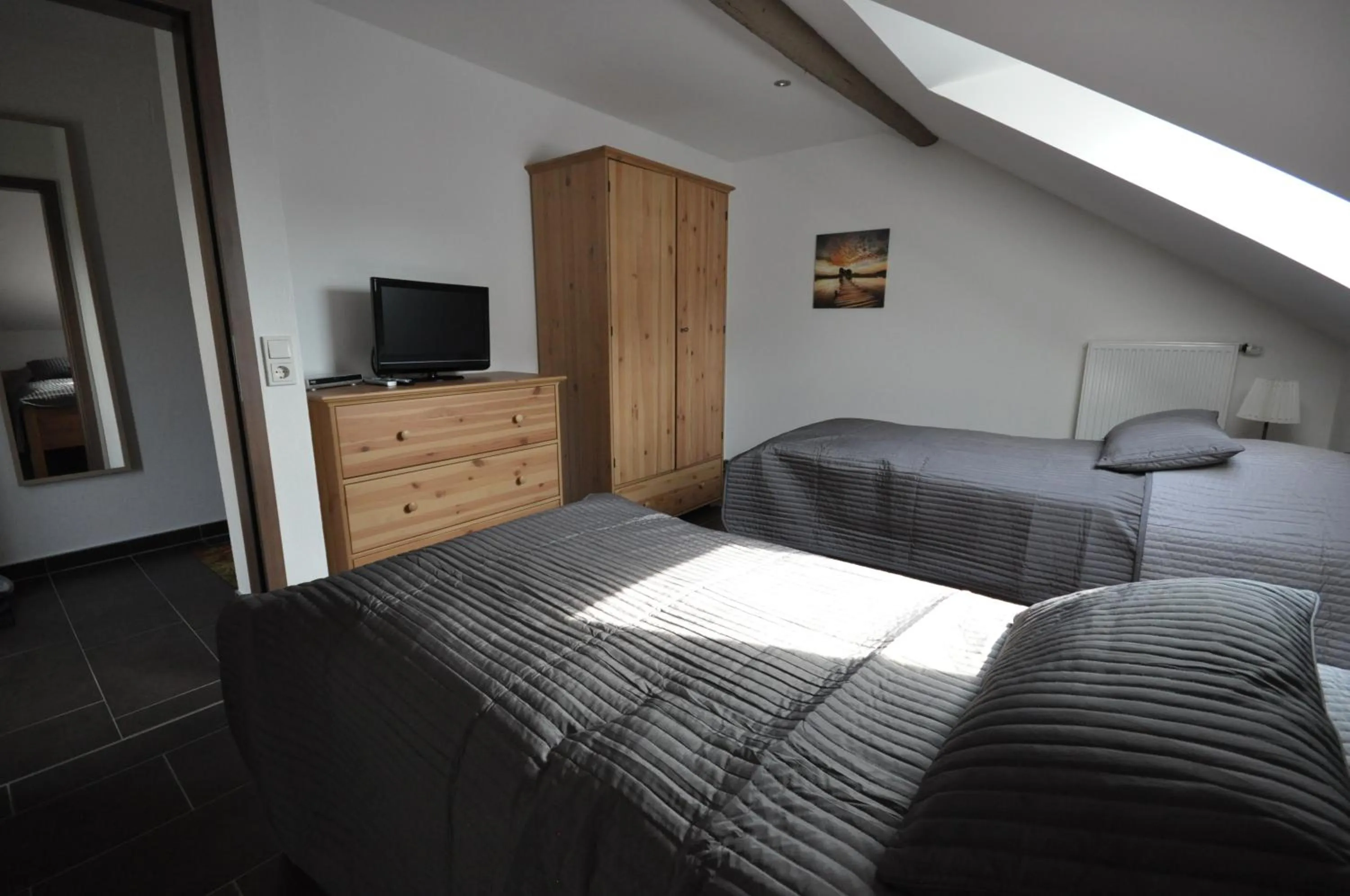 Bed in Landhaus Warndtwald Dependance