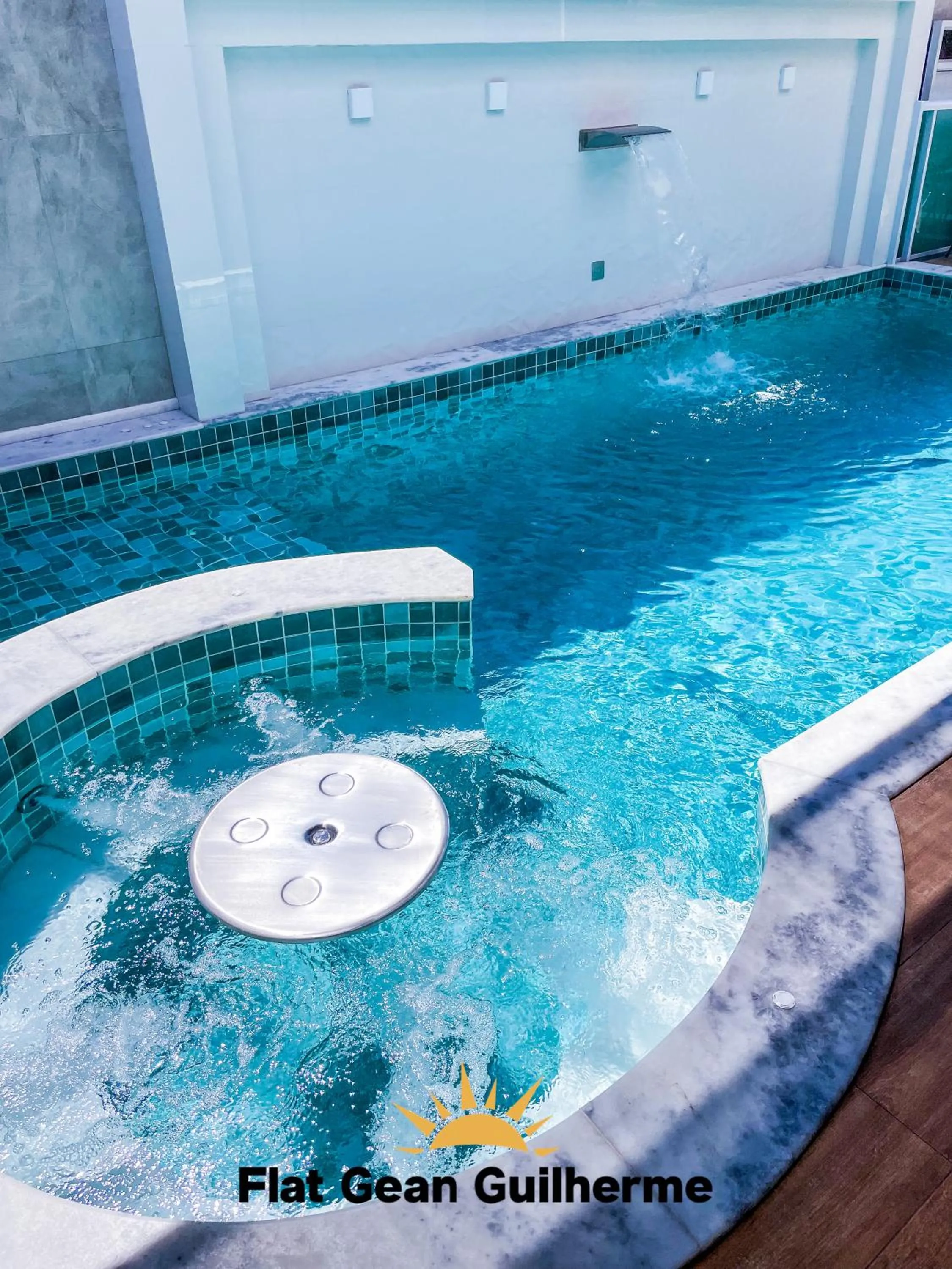 Pool view in Flat Gean Guilherme - Canasvieiras