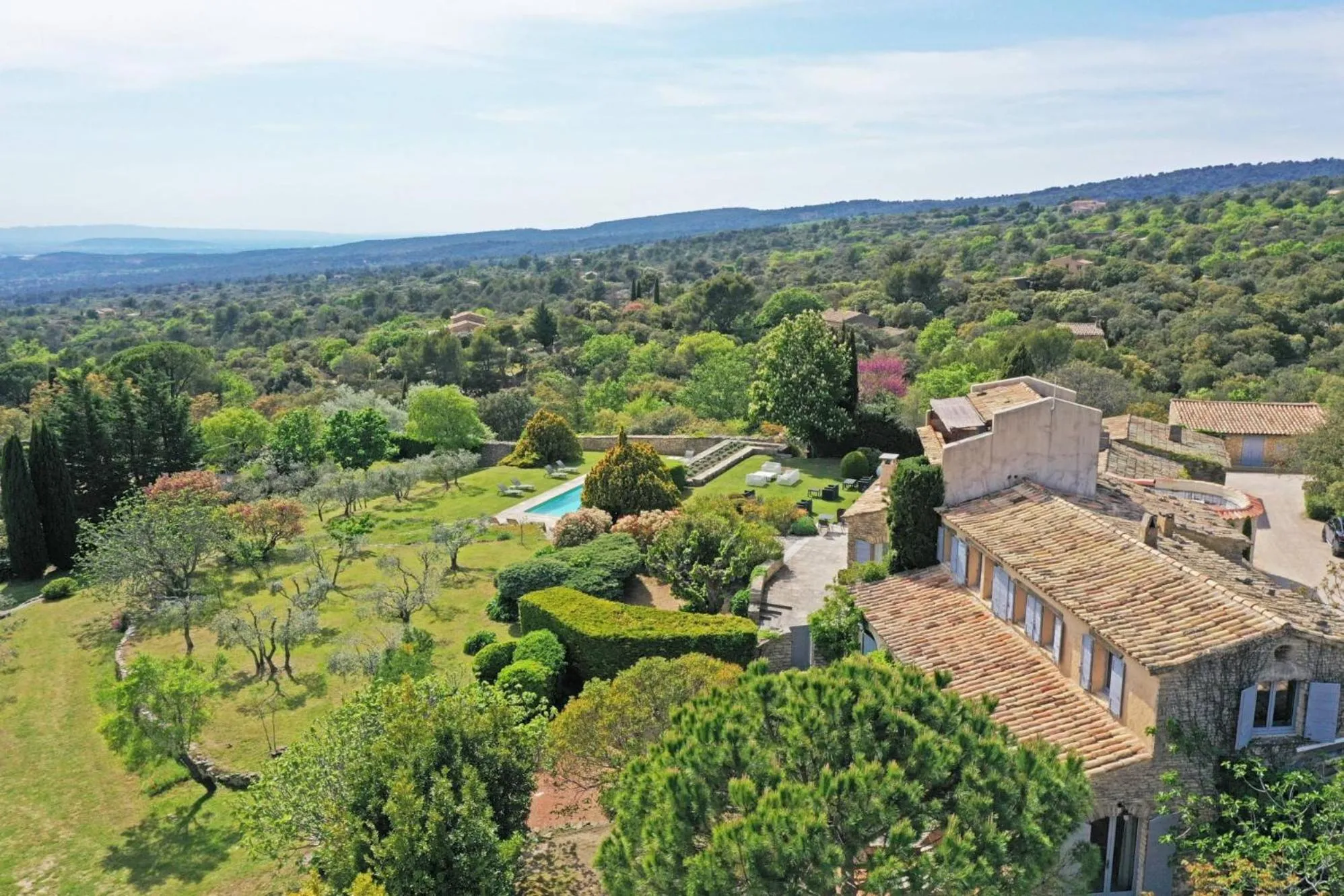 Bird's eye view in Domaine de l'Enclos