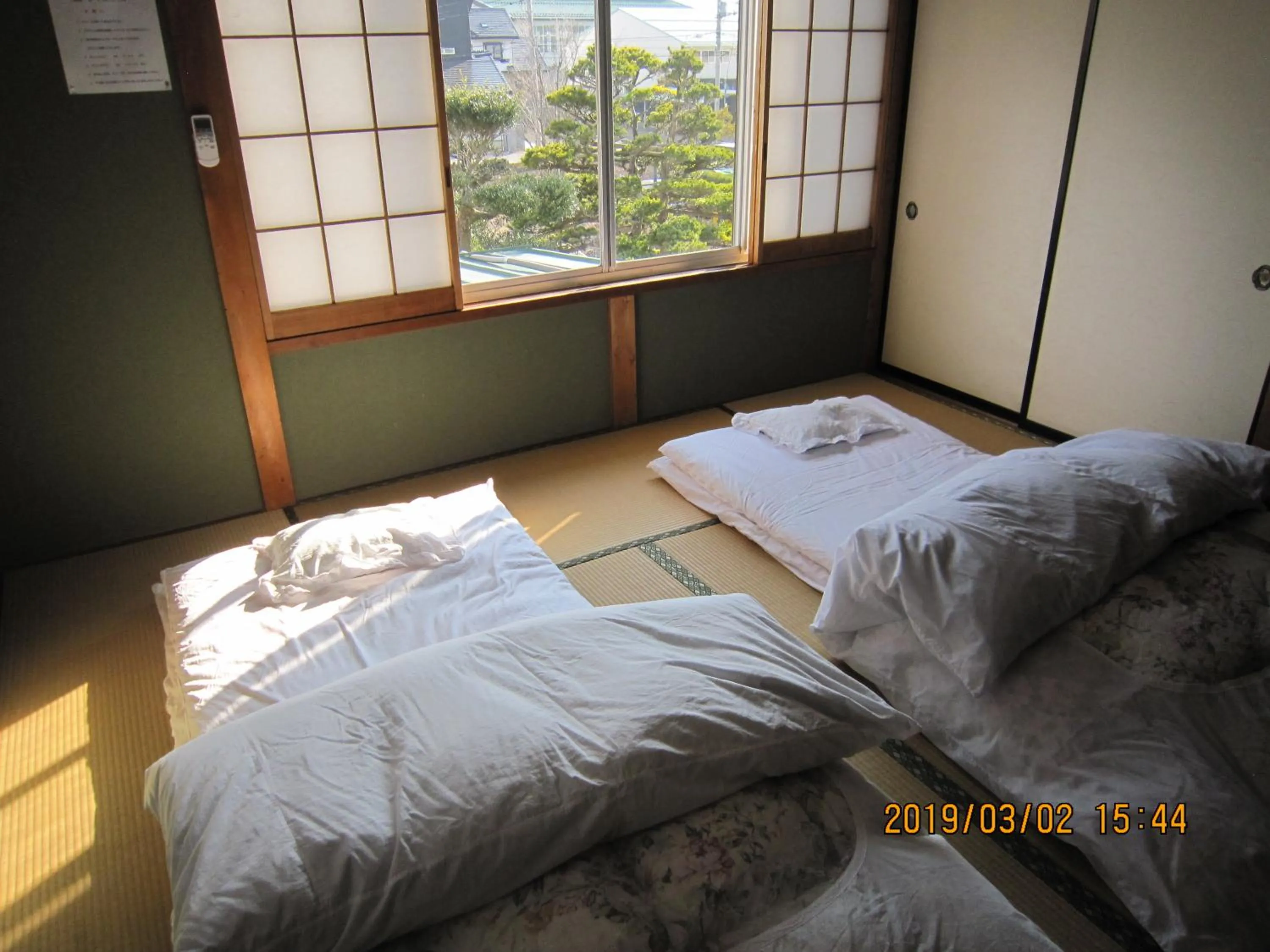 Bed in Minshuku Kobayashi