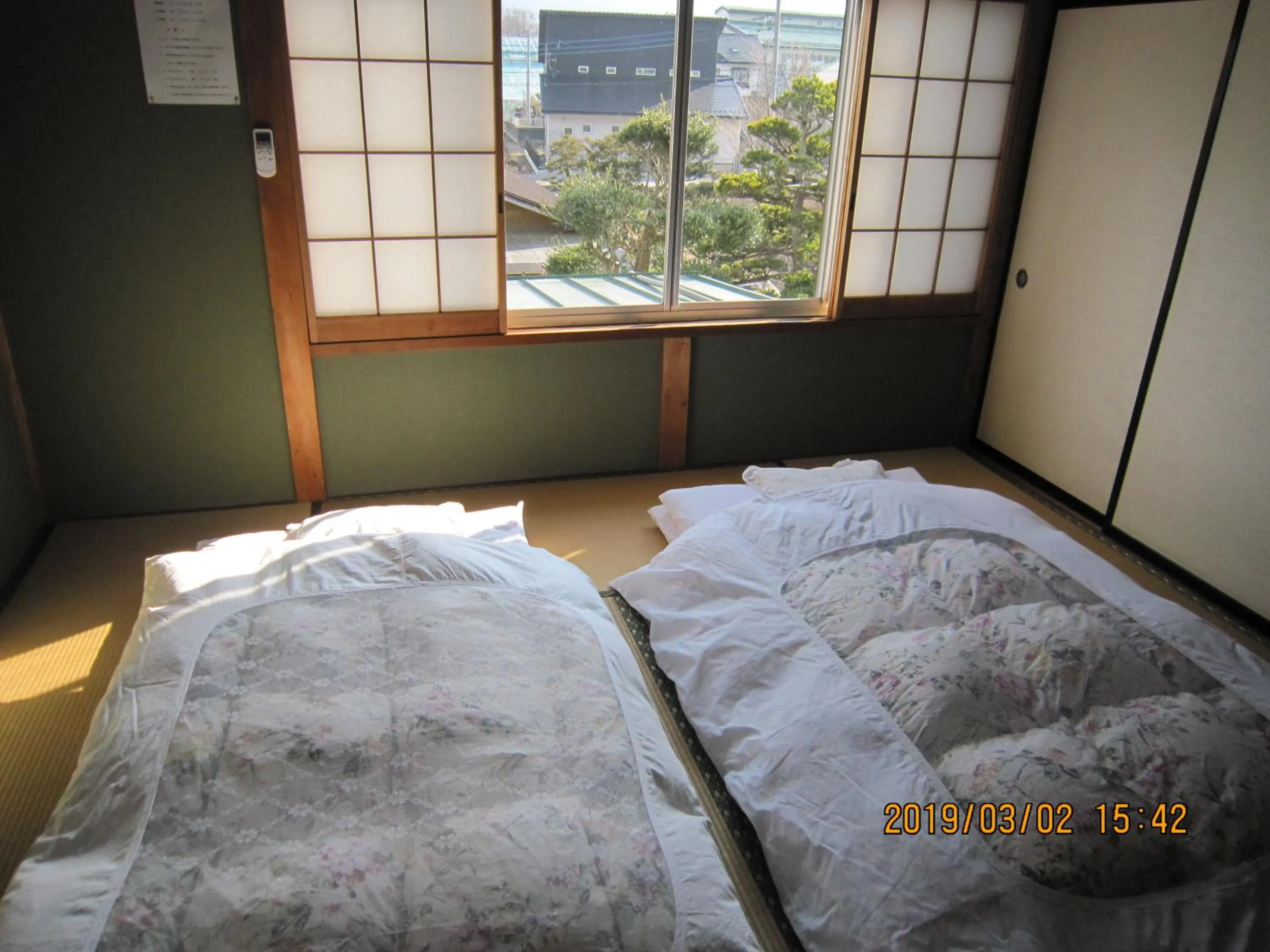 Bed in Minshuku Kobayashi