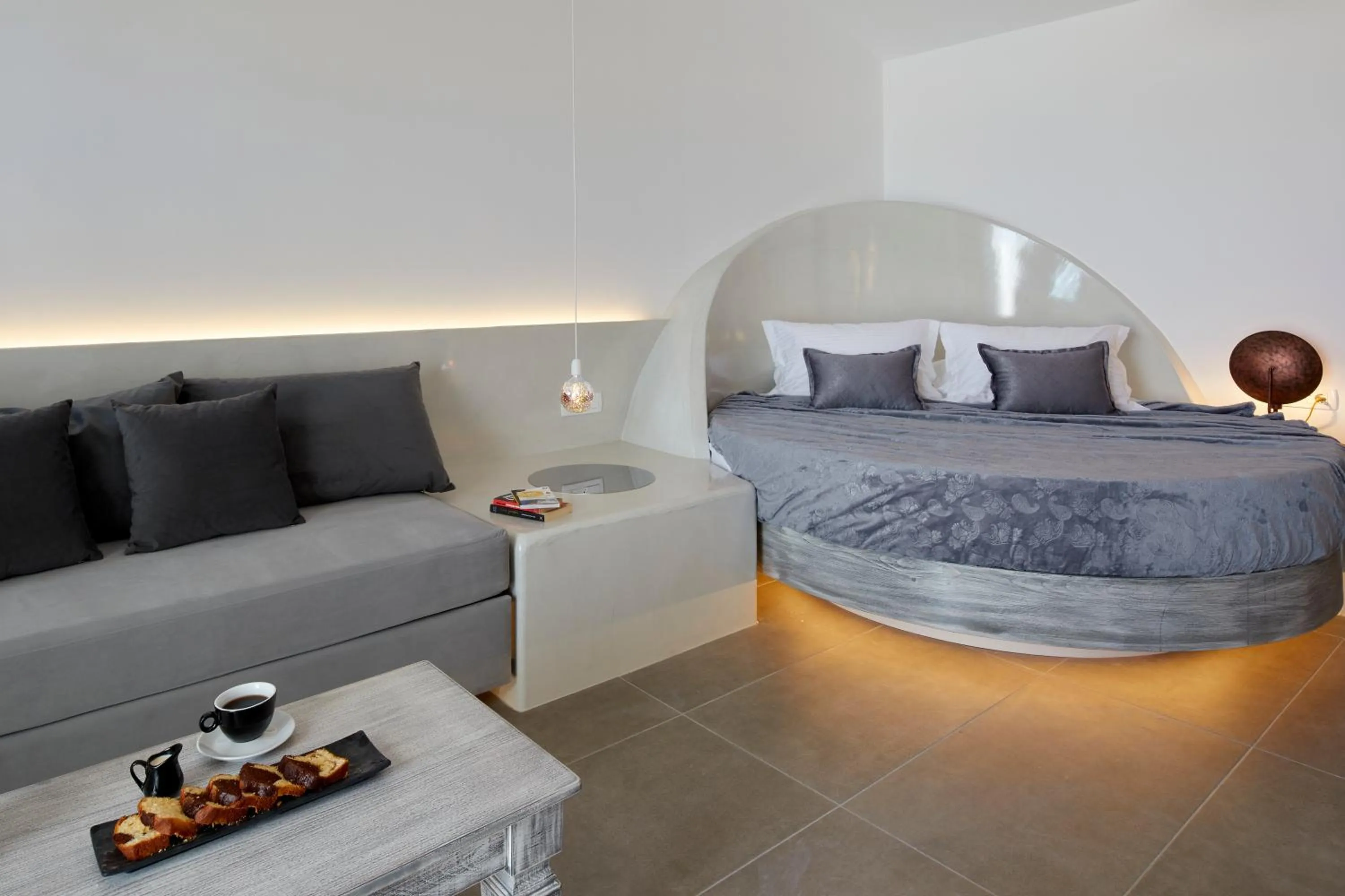 Bed in Blue Sea Hotel