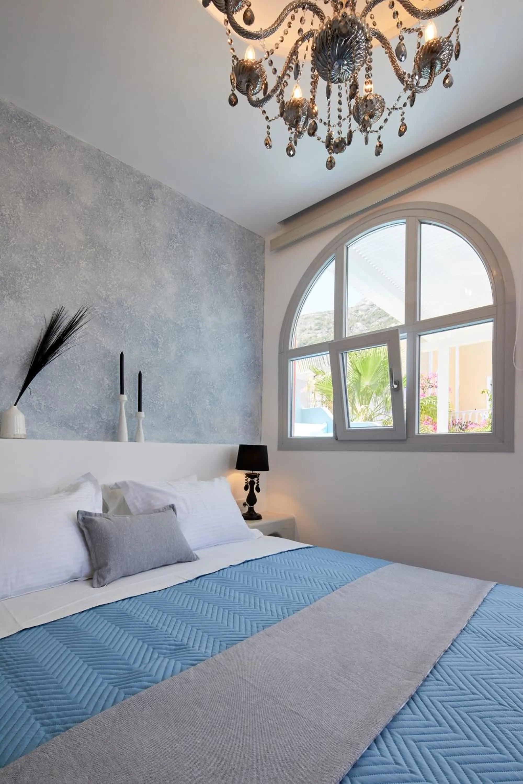 Bed in Blue Sea Hotel