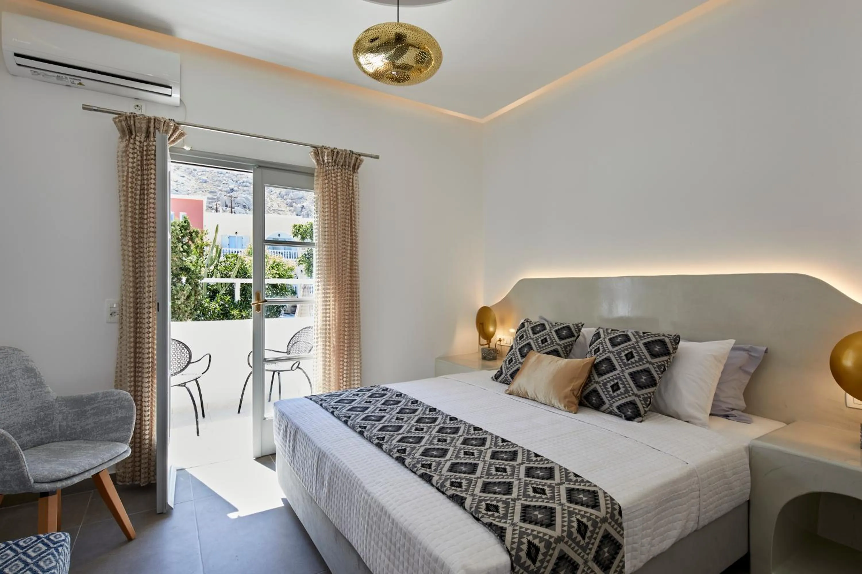 Bed in Blue Sea Hotel