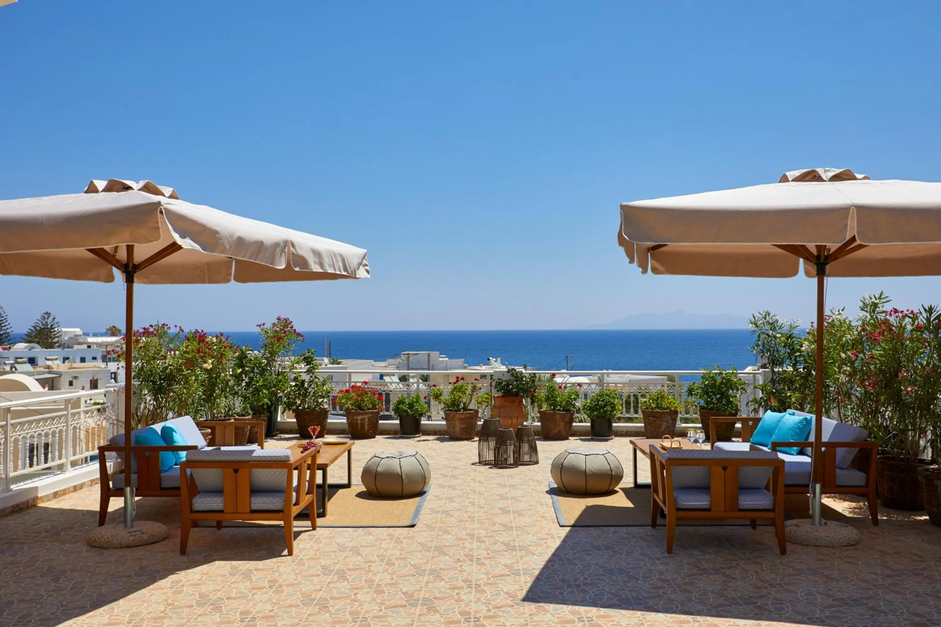 Patio in Blue Sea Hotel