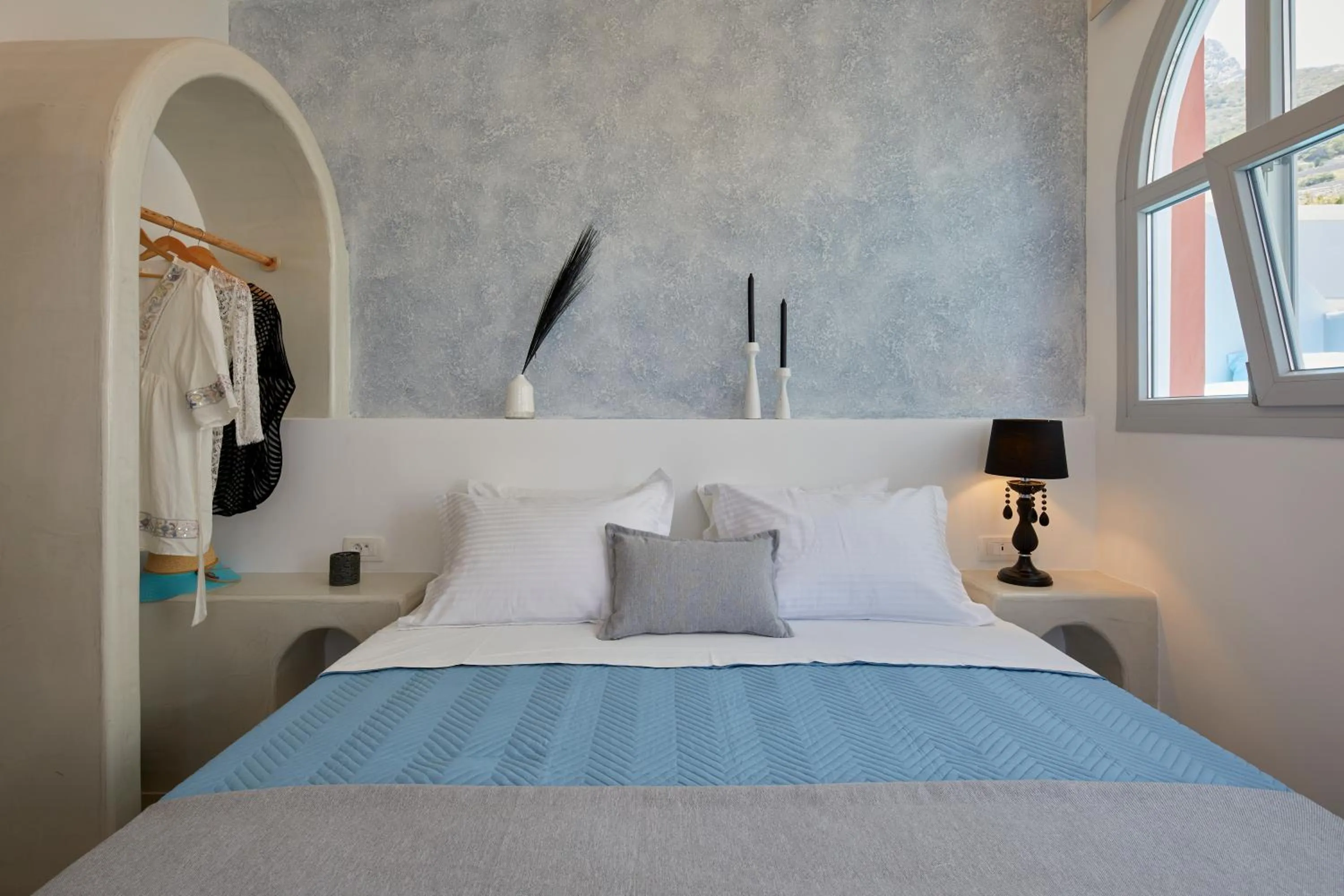 Bed in Blue Sea Hotel