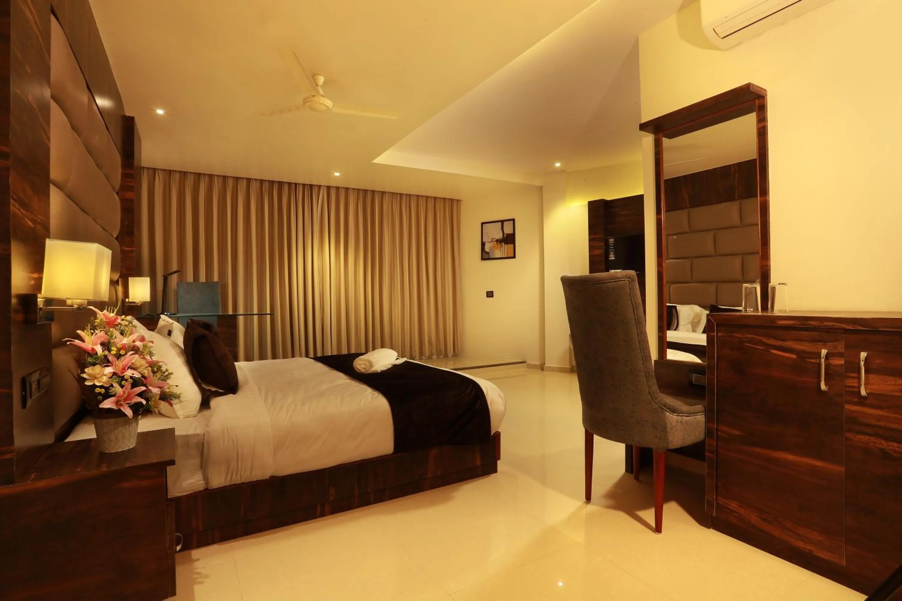 Bed in Aura One Hotel