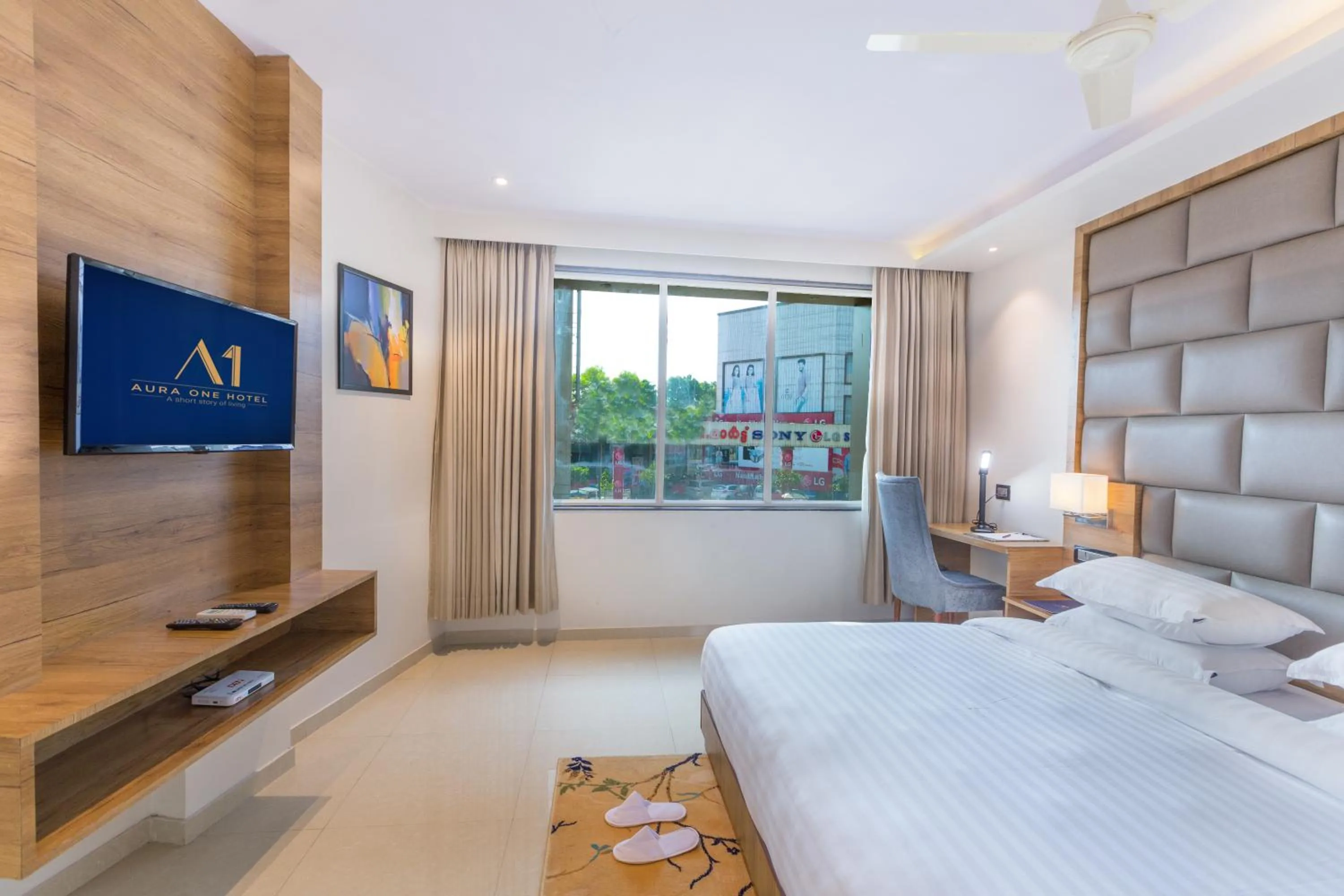 Bedroom, Bed in Aura One Hotel