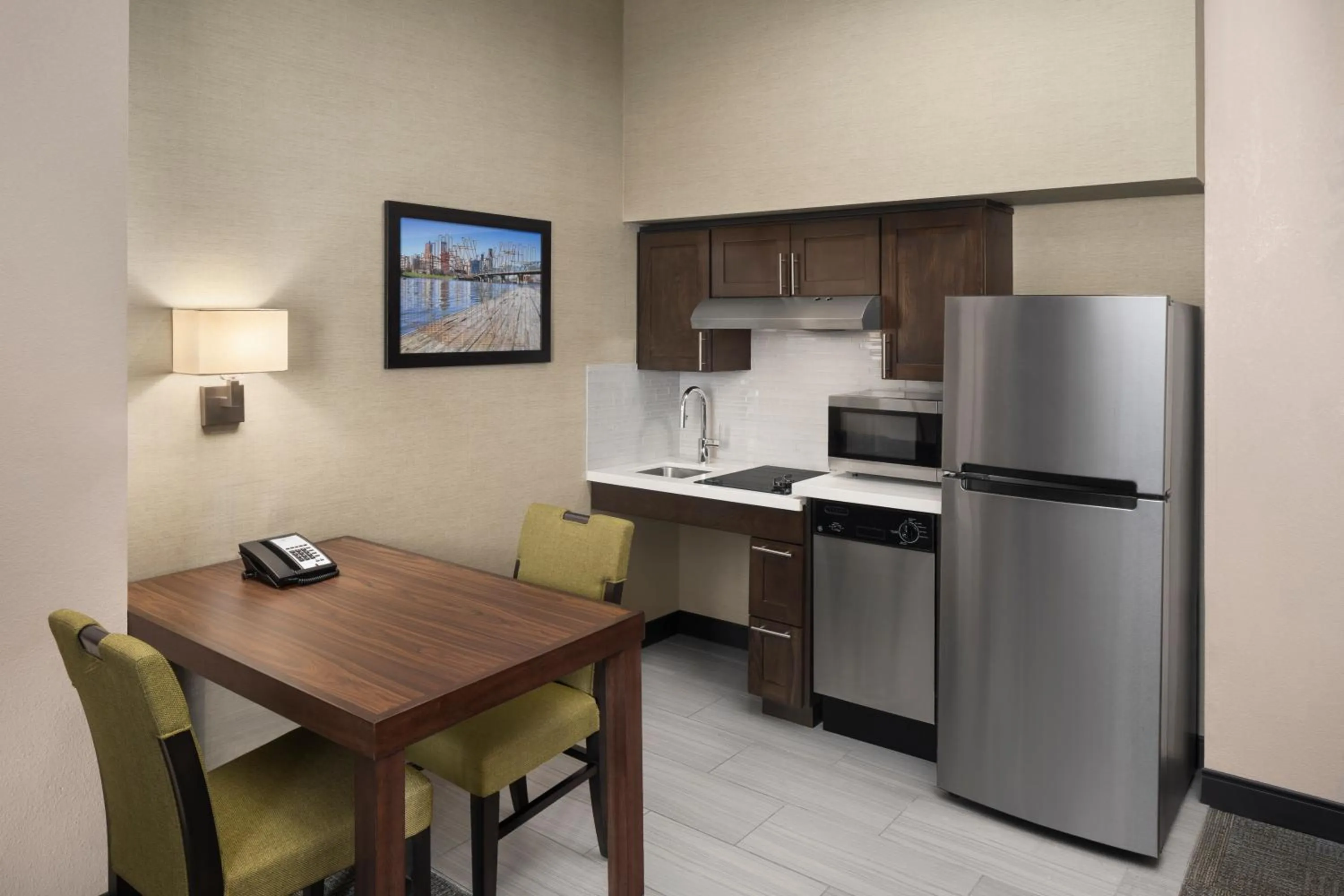 kitchen in Homewood Suites Hillsboro Beaverton