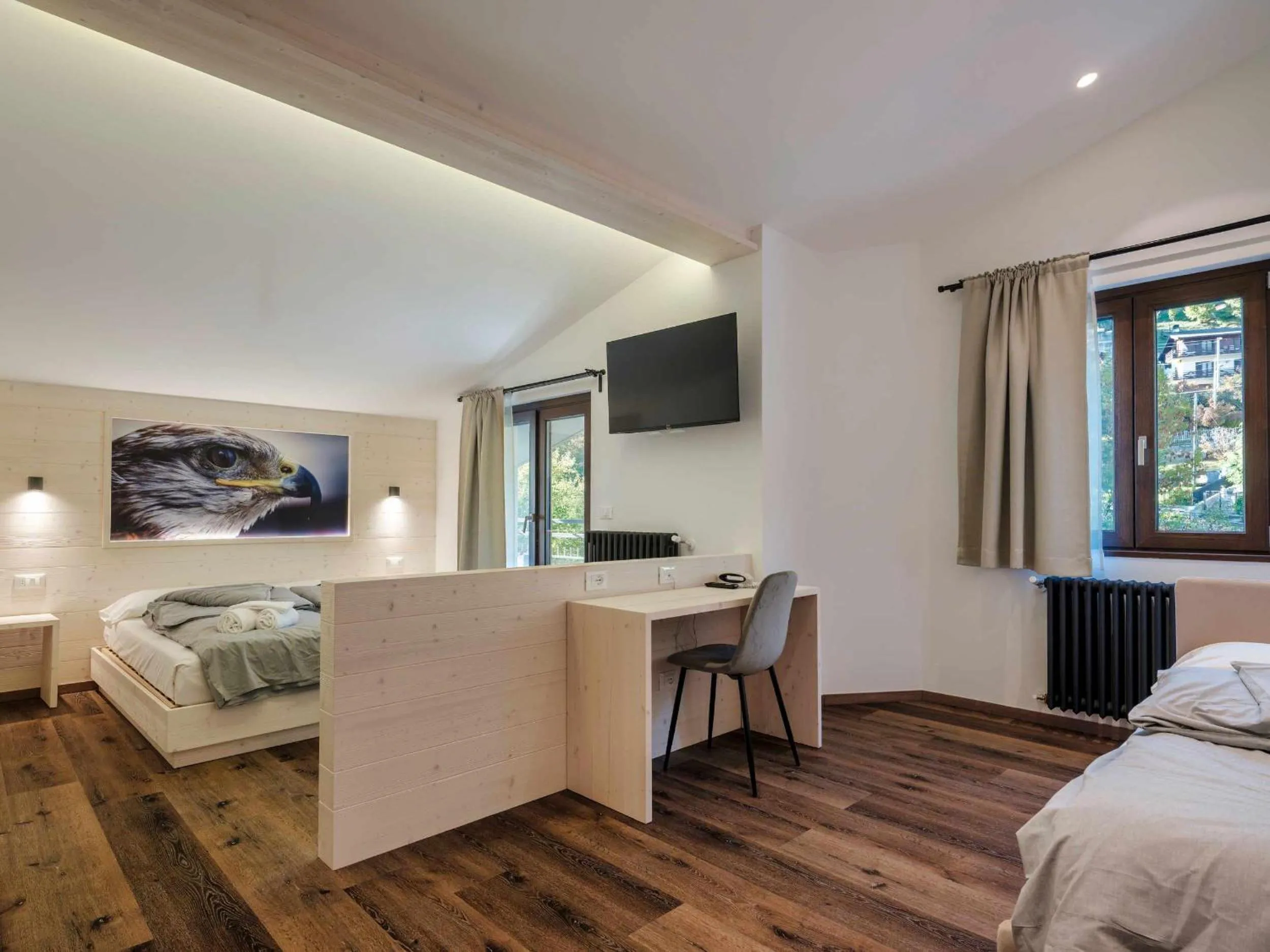 Bedroom, Bed in Hotel Garnì Alta Valle