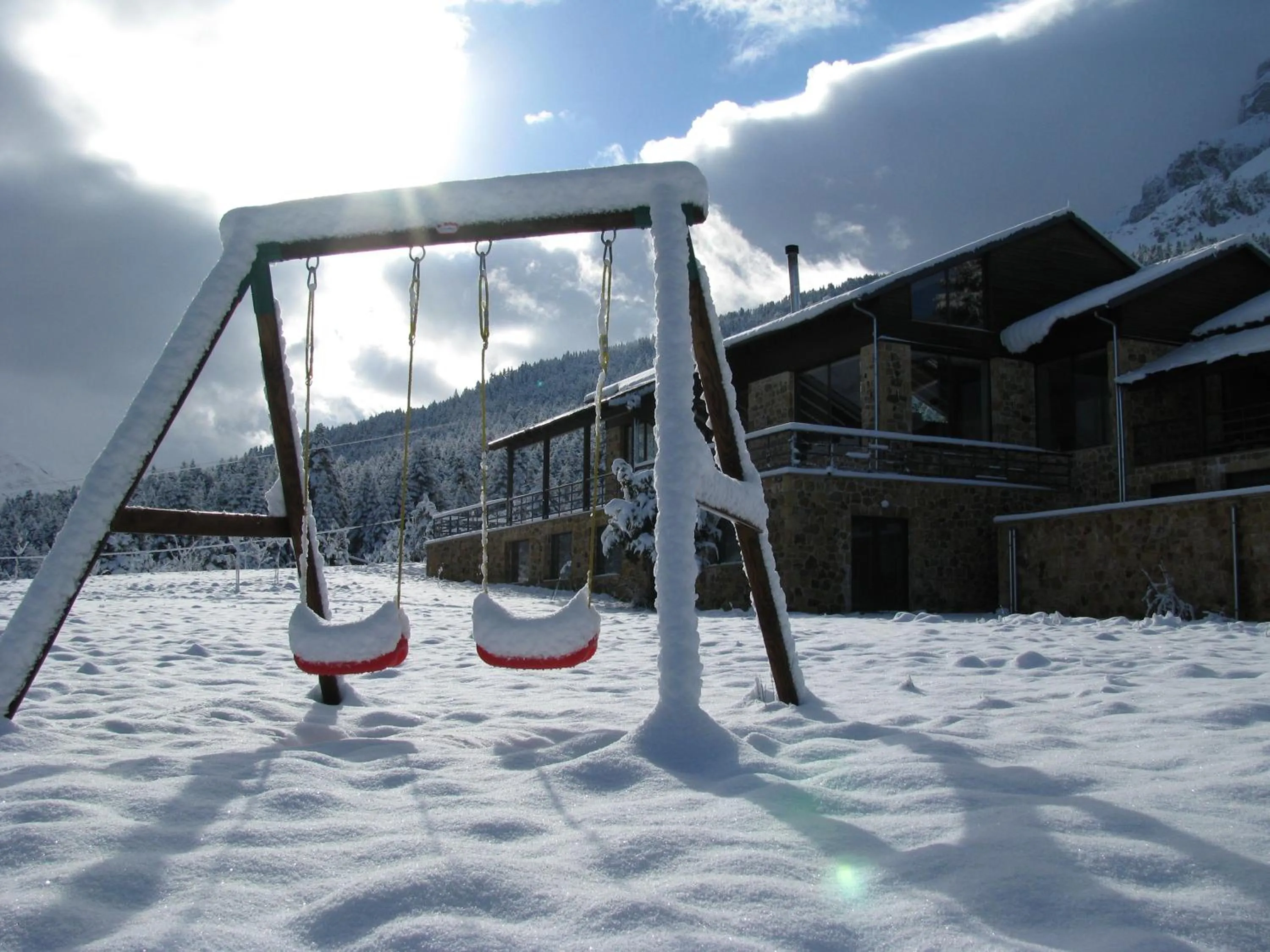 Children play ground in Orizontes Tzoumerkon Hotel Resort
