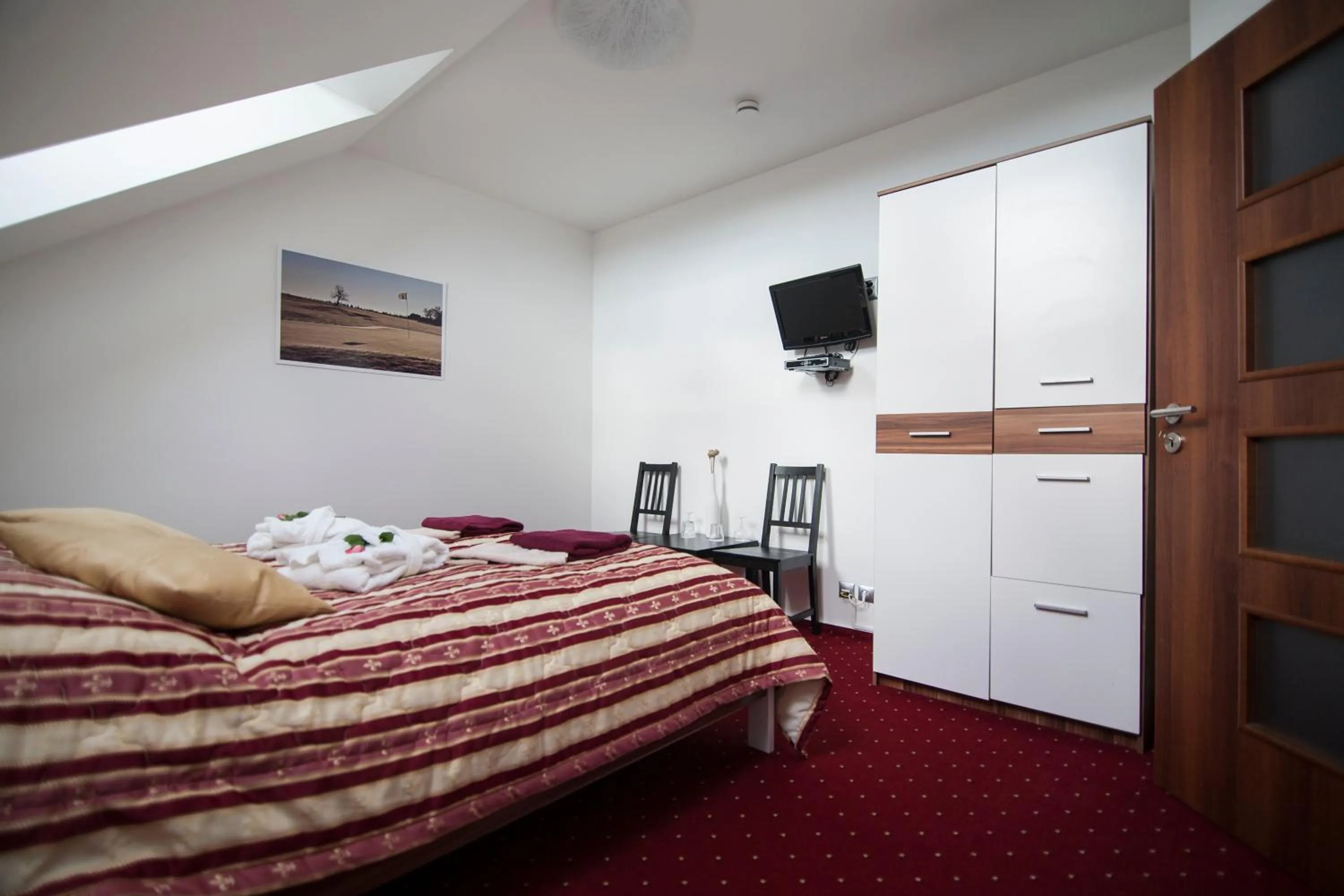 Bed in Hotel Krušnohorský Dvůr