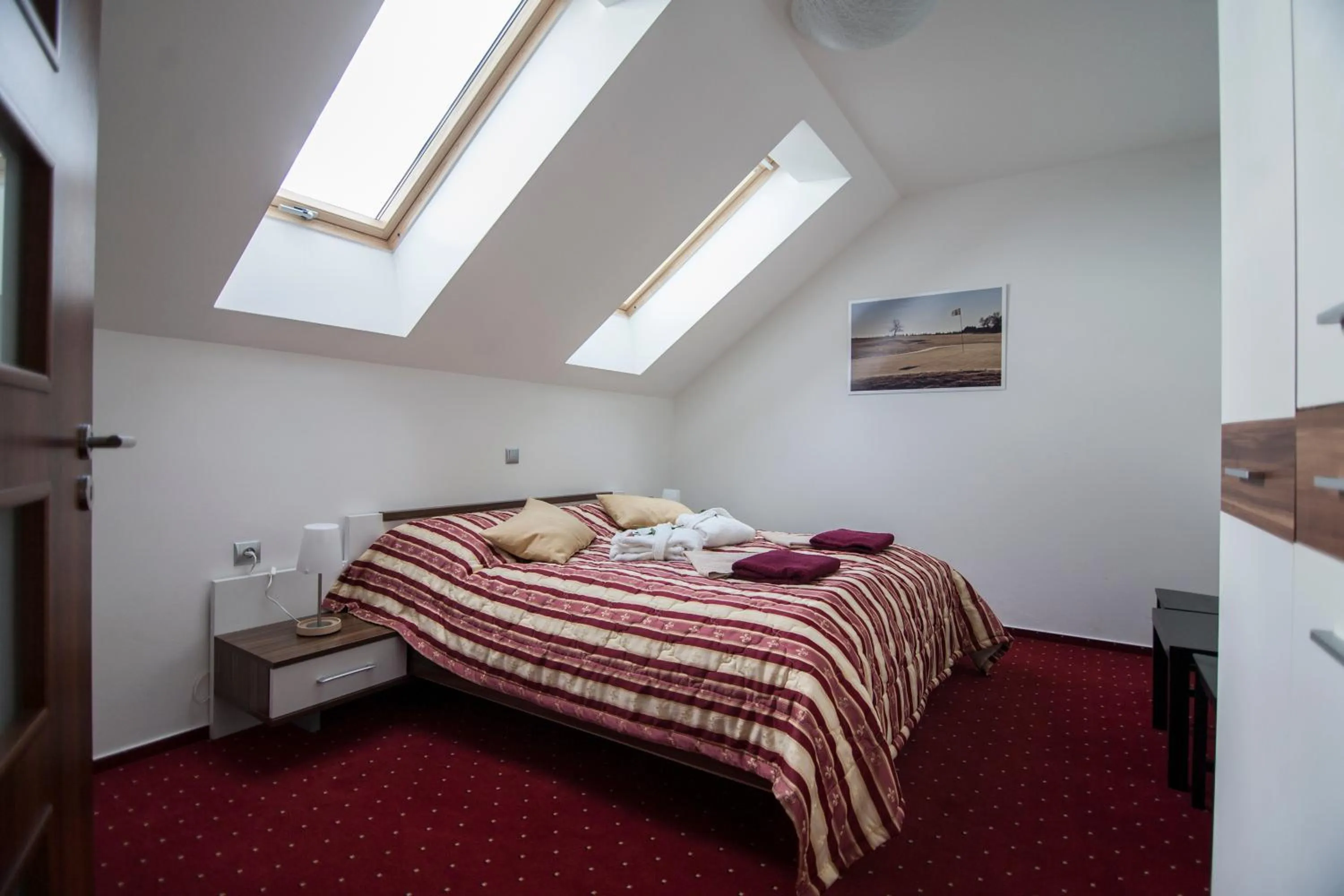 Bed in Hotel Krušnohorský Dvůr