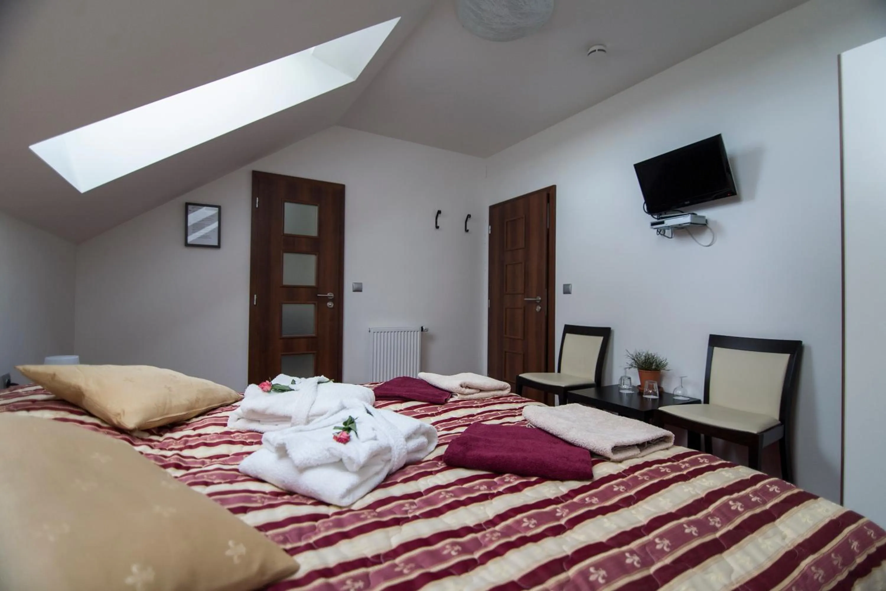 Bed in Hotel Krušnohorský Dvůr