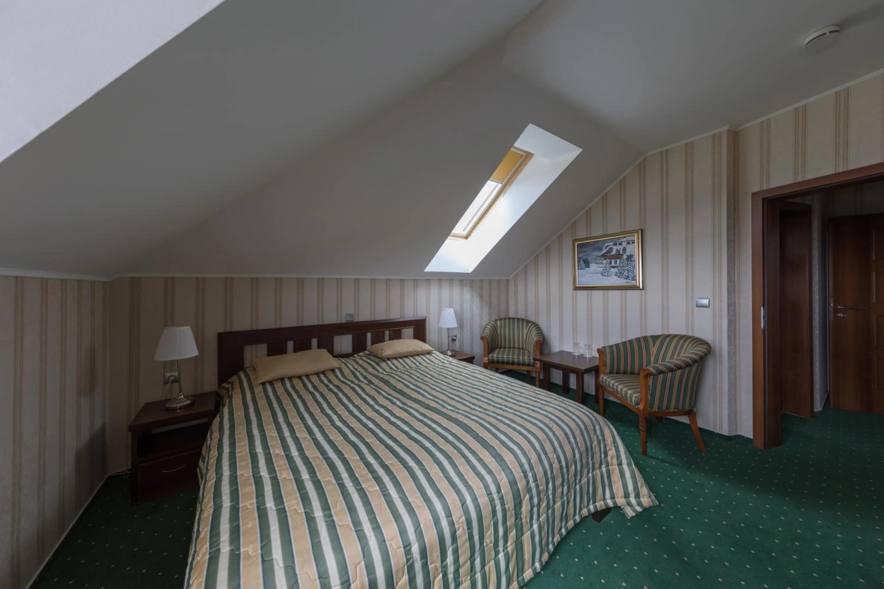 Bed in Hotel Krušnohorský Dvůr